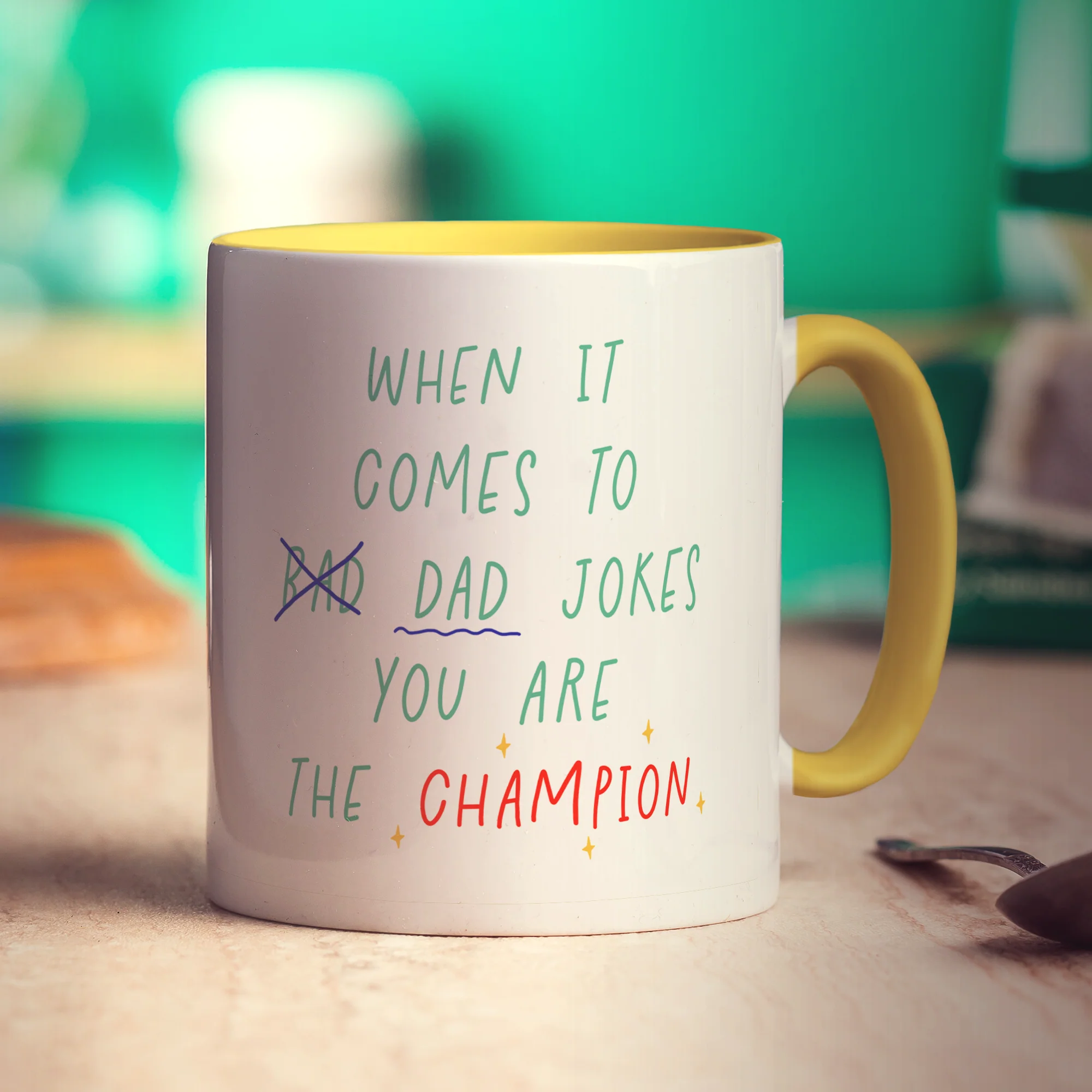 When it Comes to Dad Jokes, You are the Champion Photo Mug - Image 7