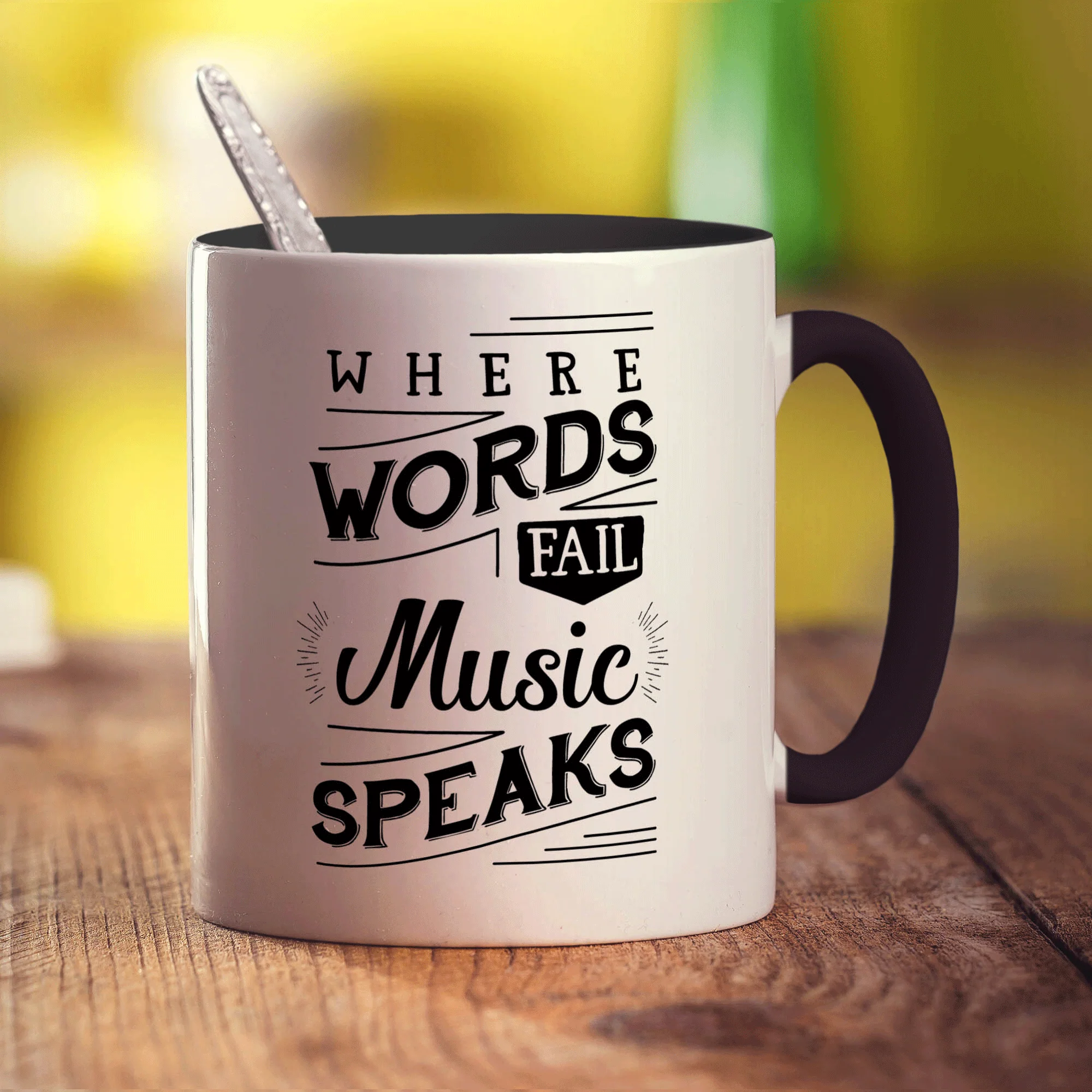 Where Words Fail Music Speaks Mug - Image 10