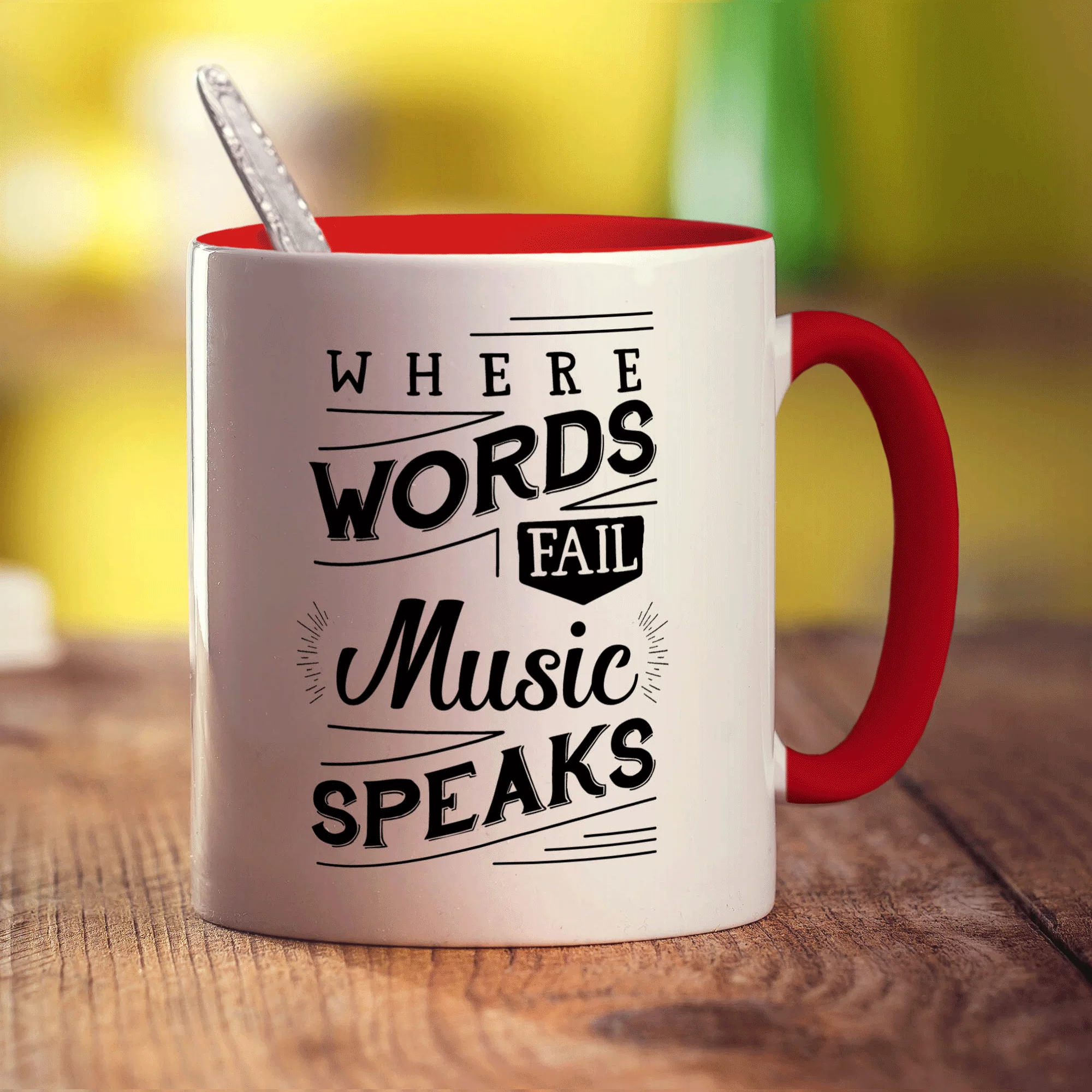 Where Words Fail Music Speaks Mug - Image 11