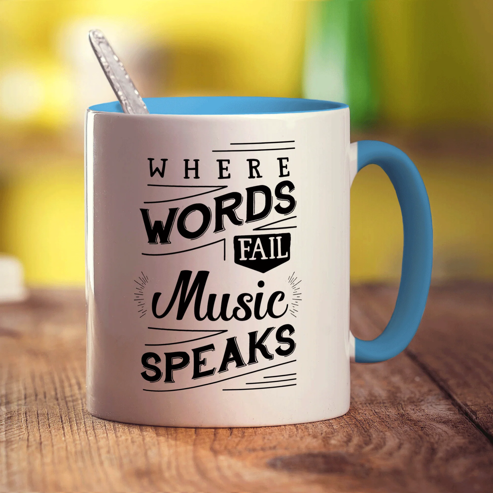 Where Words Fail Music Speaks Mug - Image 8