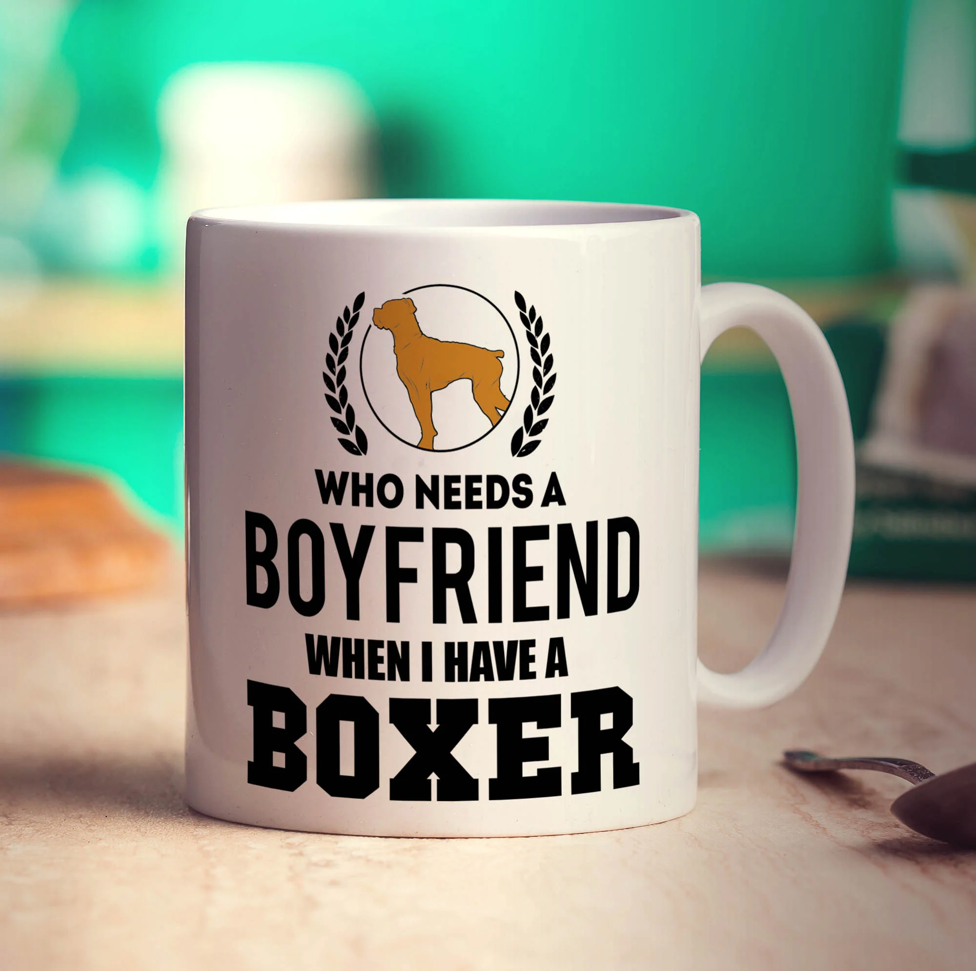 Who Needs A Boyfriend When I Have a Boxer Mug - Image 3