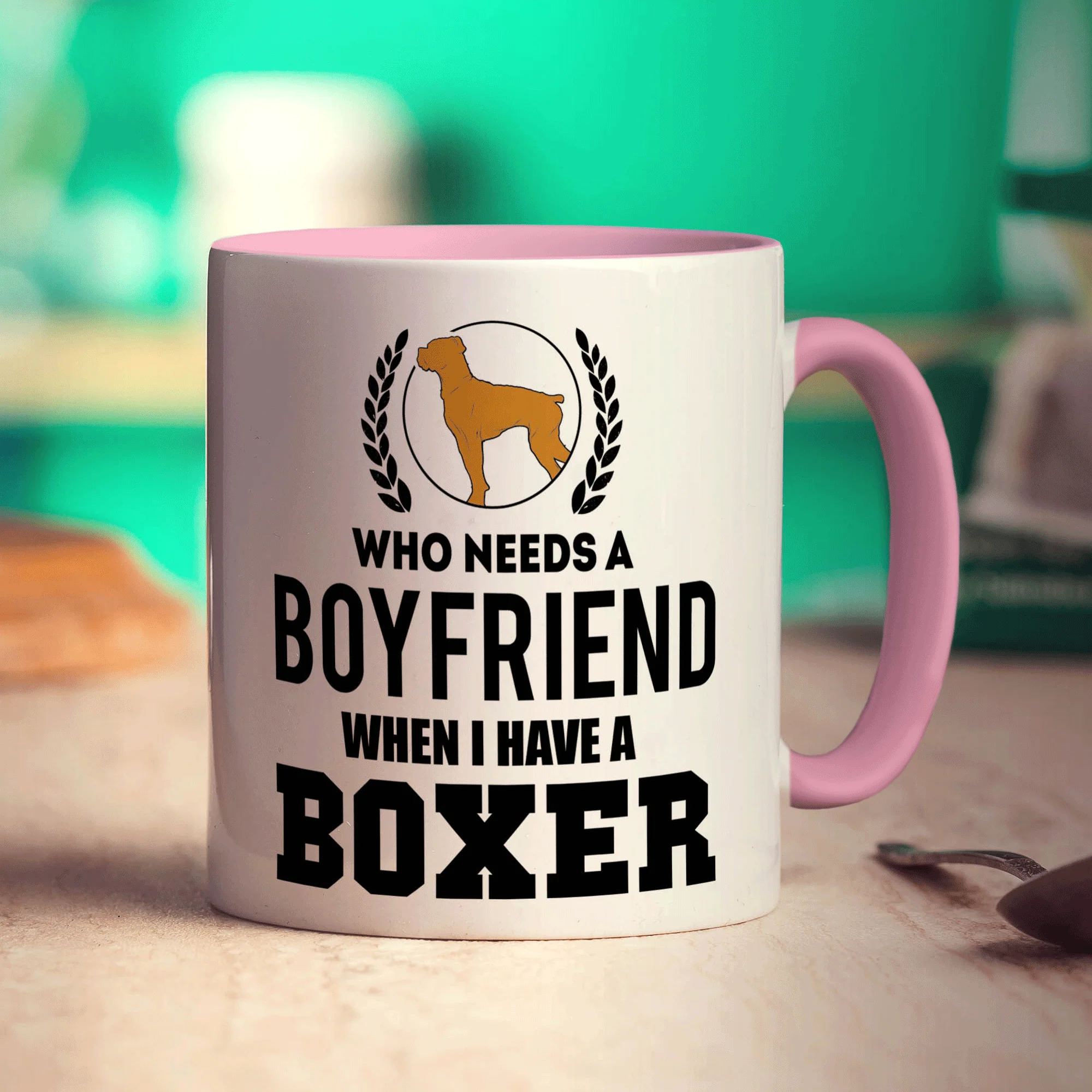 Who Needs A Boyfriend When I Have a Boxer Mug - Image 9