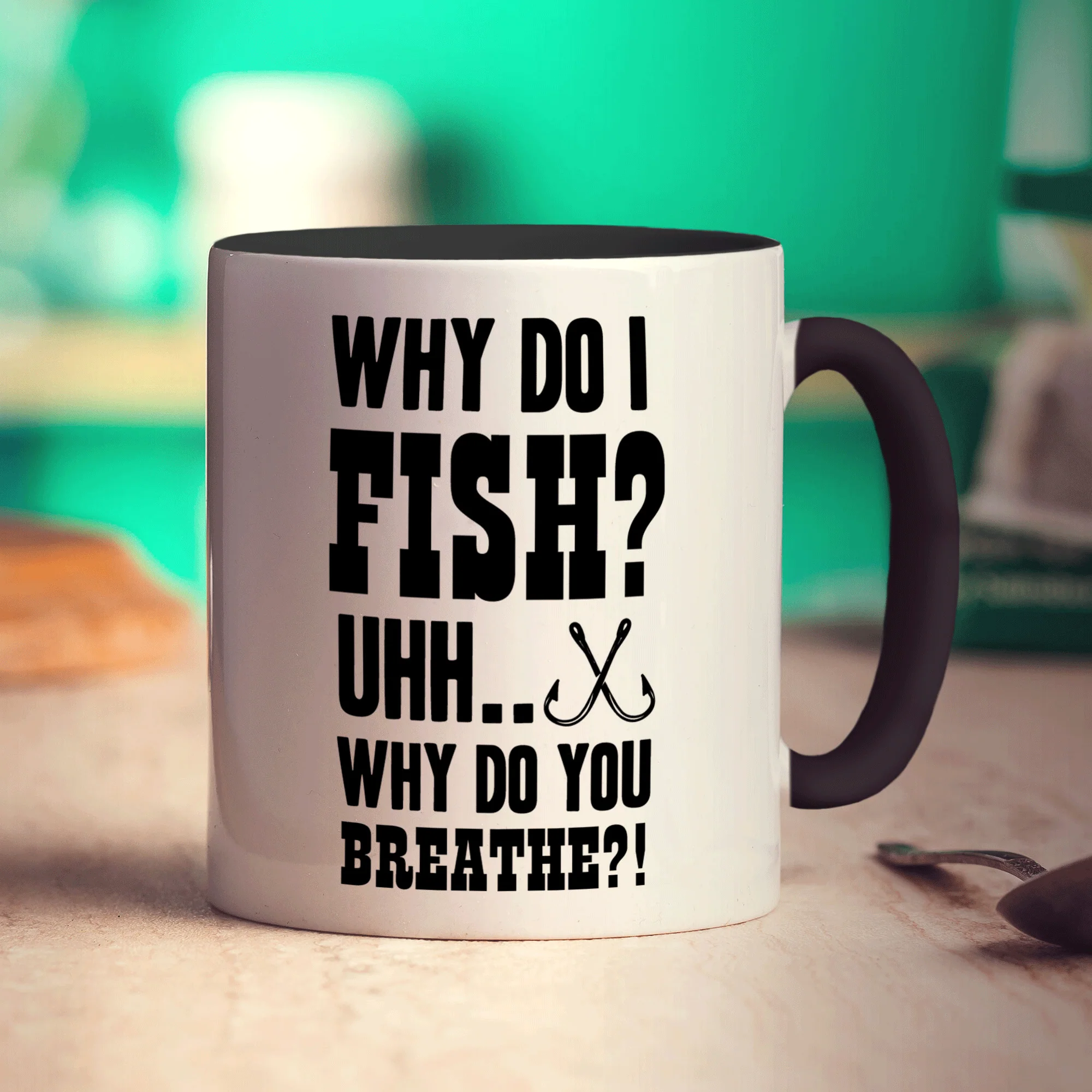 Why Do I Fish? Uhh... Why Do You Breathe?! Mug - Image 10