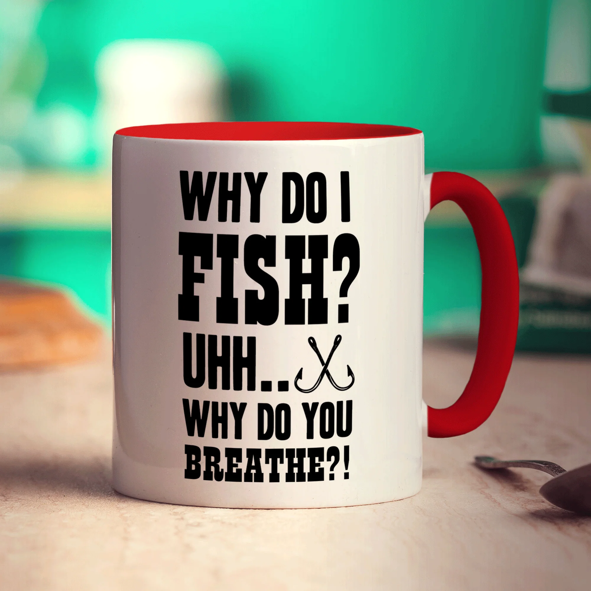 Why Do I Fish? Uhh... Why Do You Breathe?! Mug - Image 11