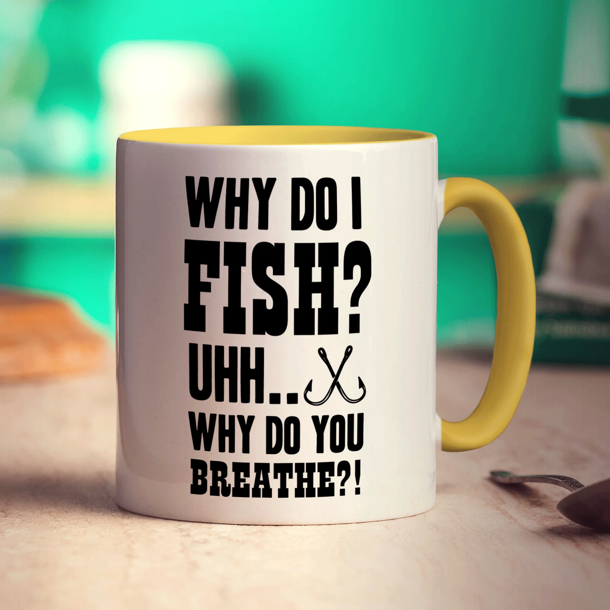 Why Do I Fish? Uhh... Why Do You Breathe?! Mug - Image 5