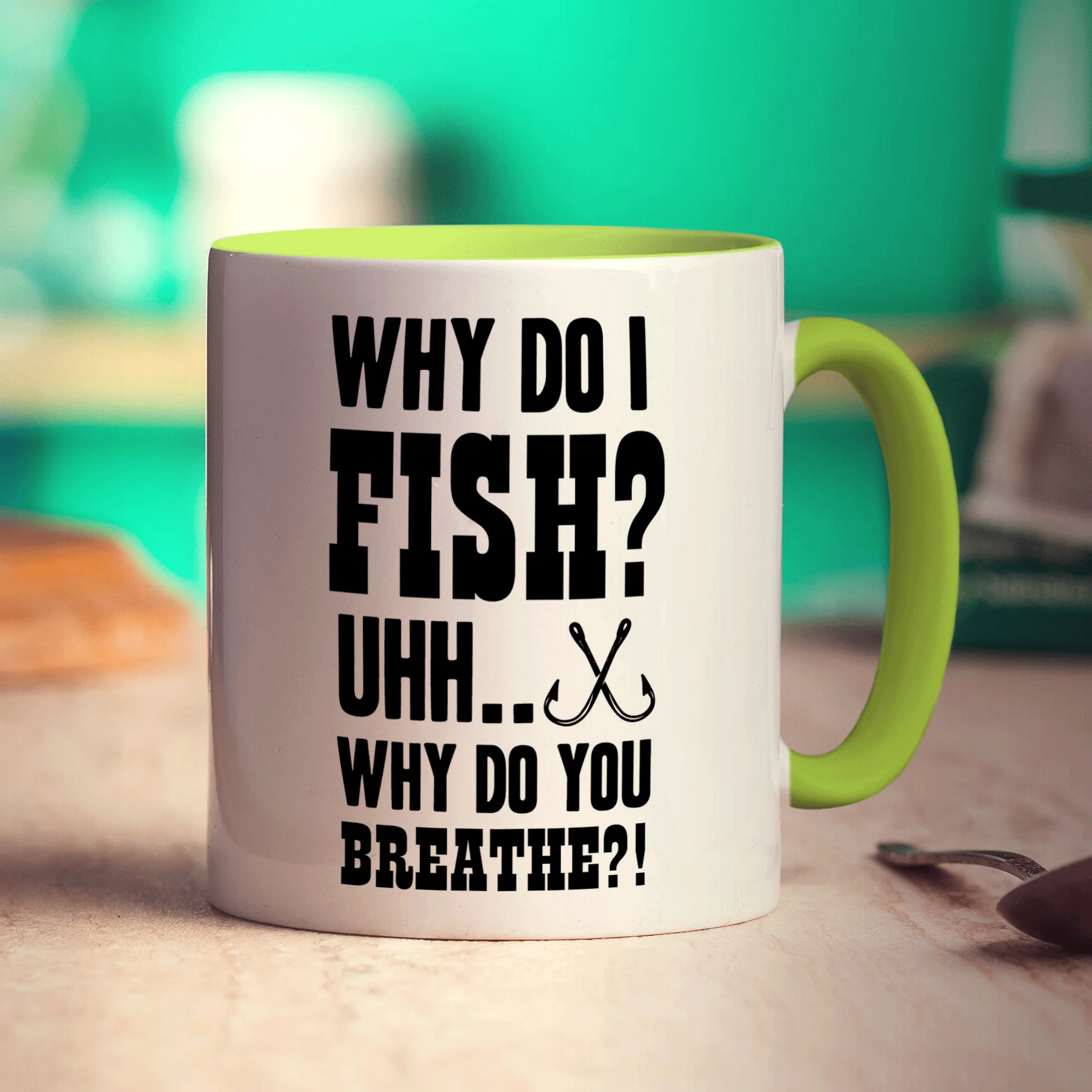 Why Do I Fish? Uhh... Why Do You Breathe?! Mug - Image 7
