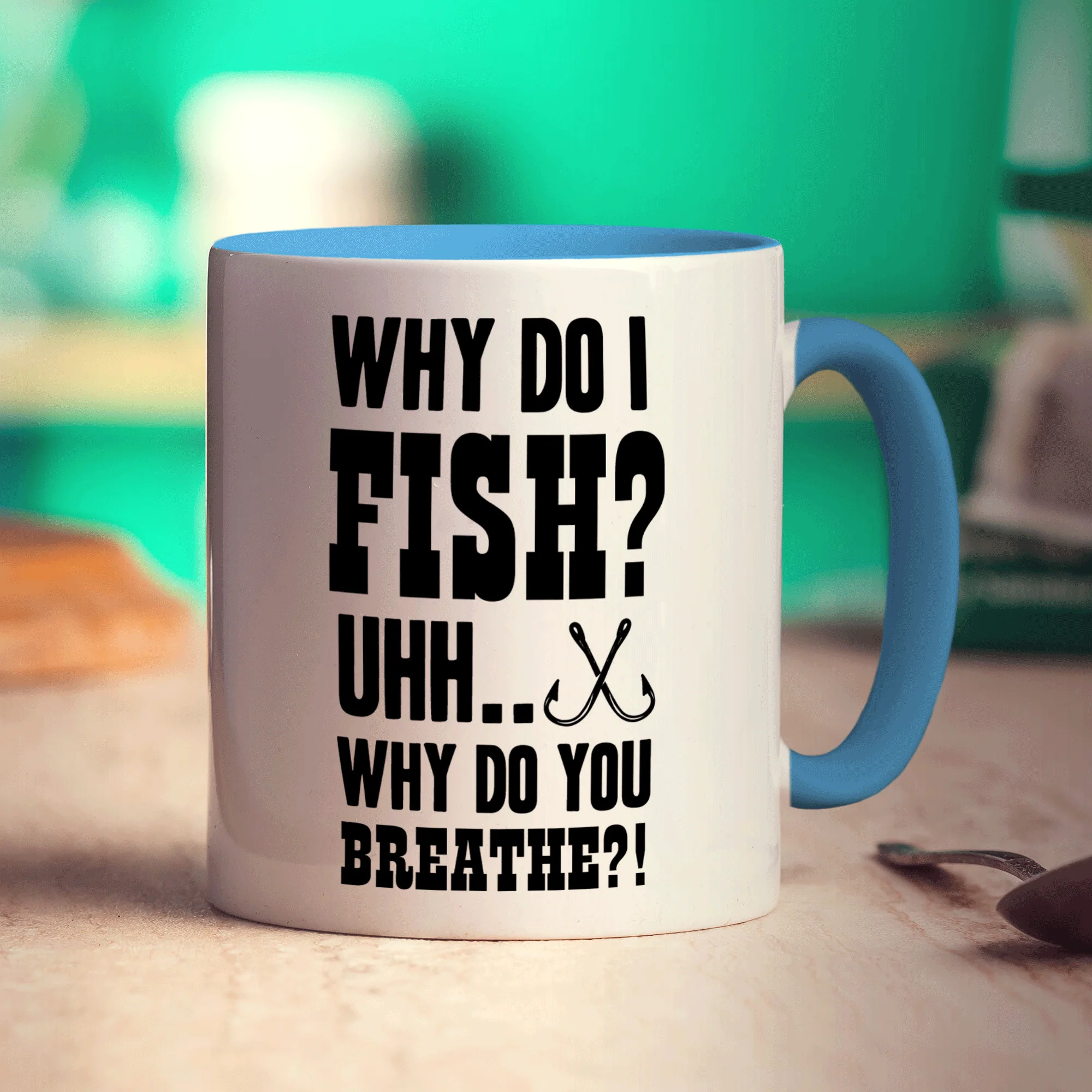 Why Do I Fish? Uhh... Why Do You Breathe?! Mug - Image 8