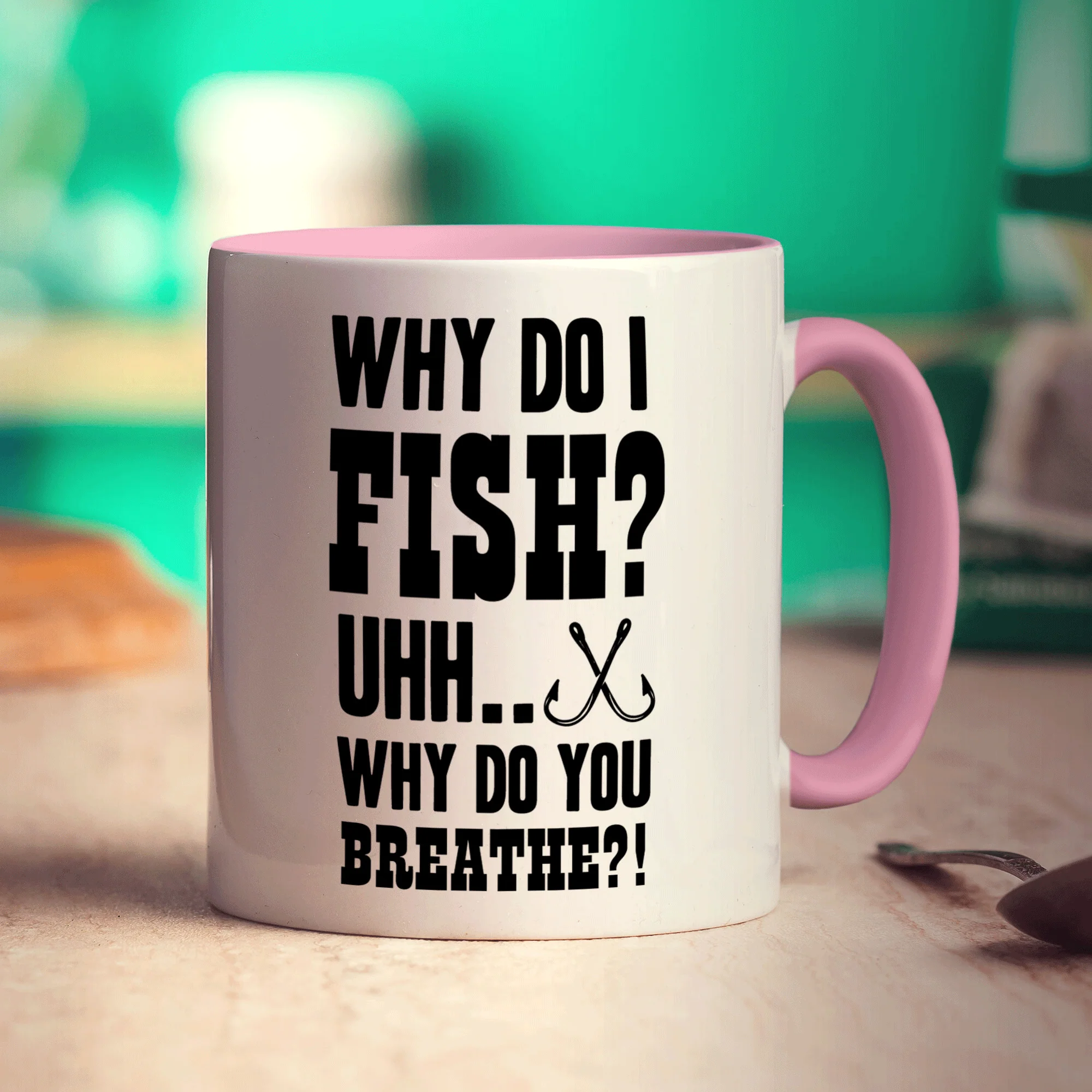 Why Do I Fish? Uhh... Why Do You Breathe?! Mug - Image 9
