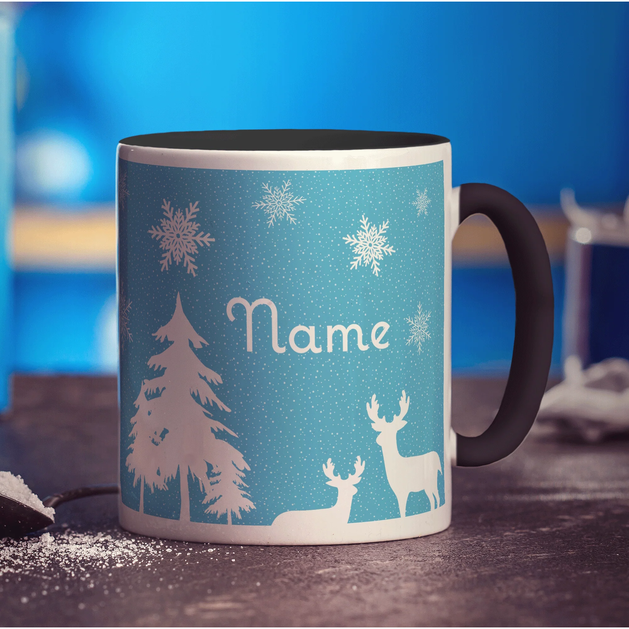 Winter Scene Name Mug - Image 7