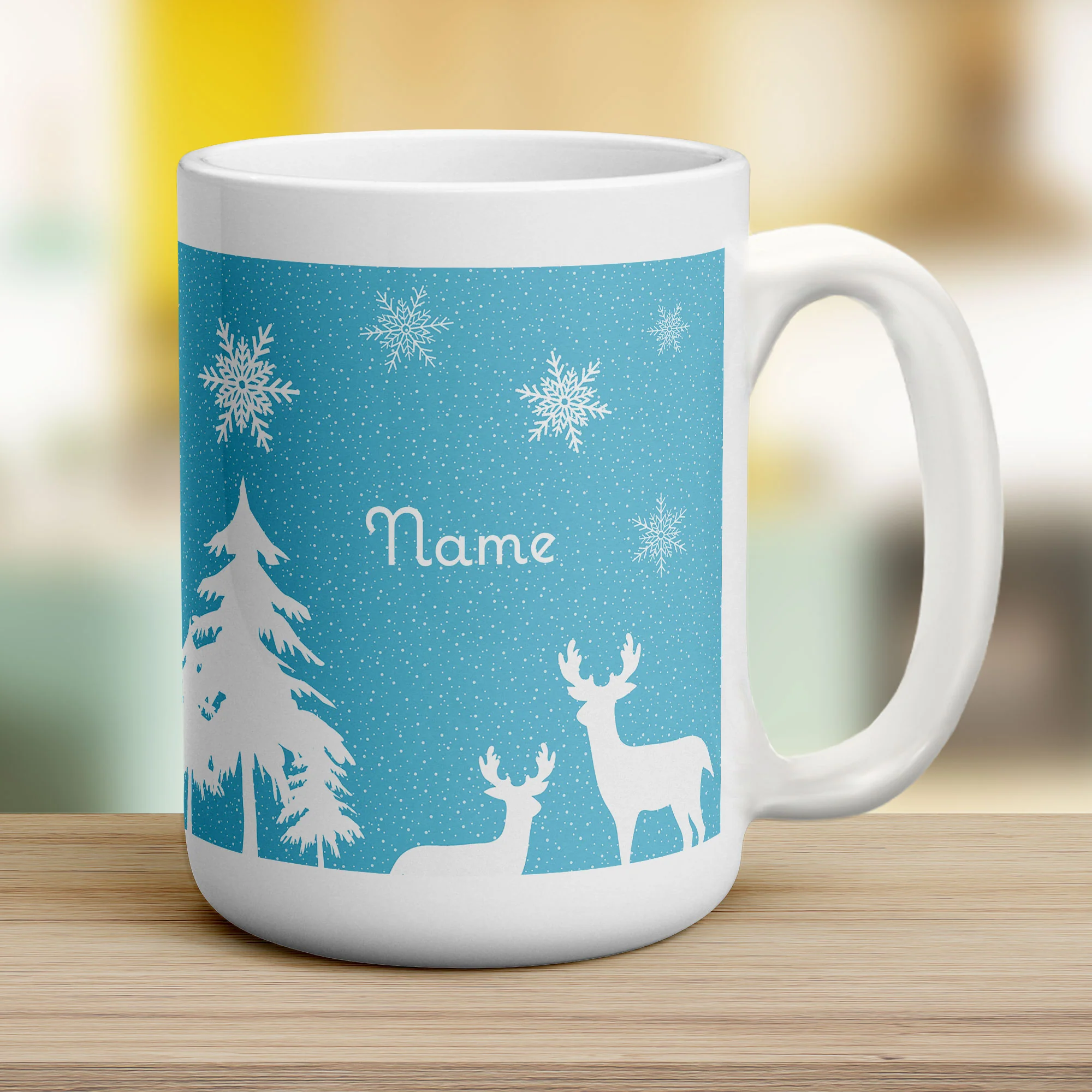 Winter Scene Name Mug - Image 9