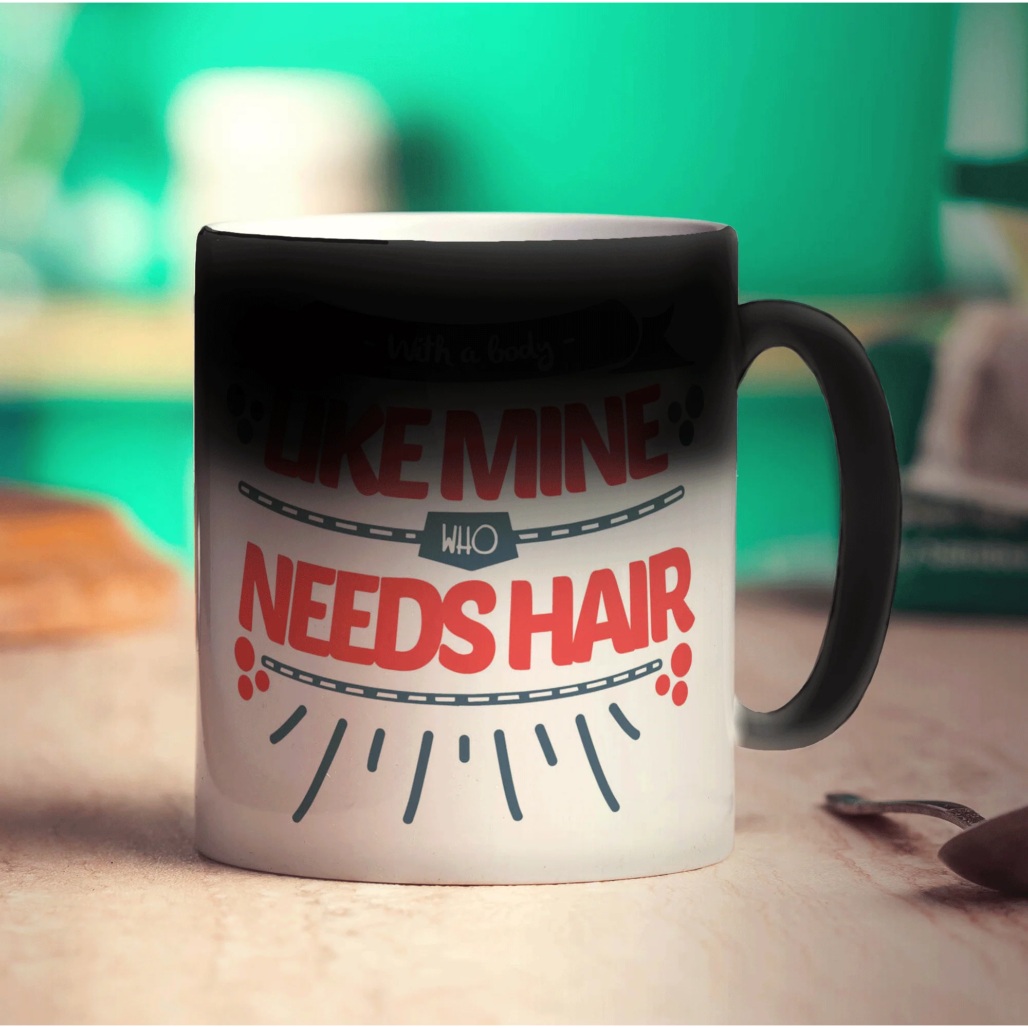 With a Body Like Mine Who Needs Hair Mug - Image 6