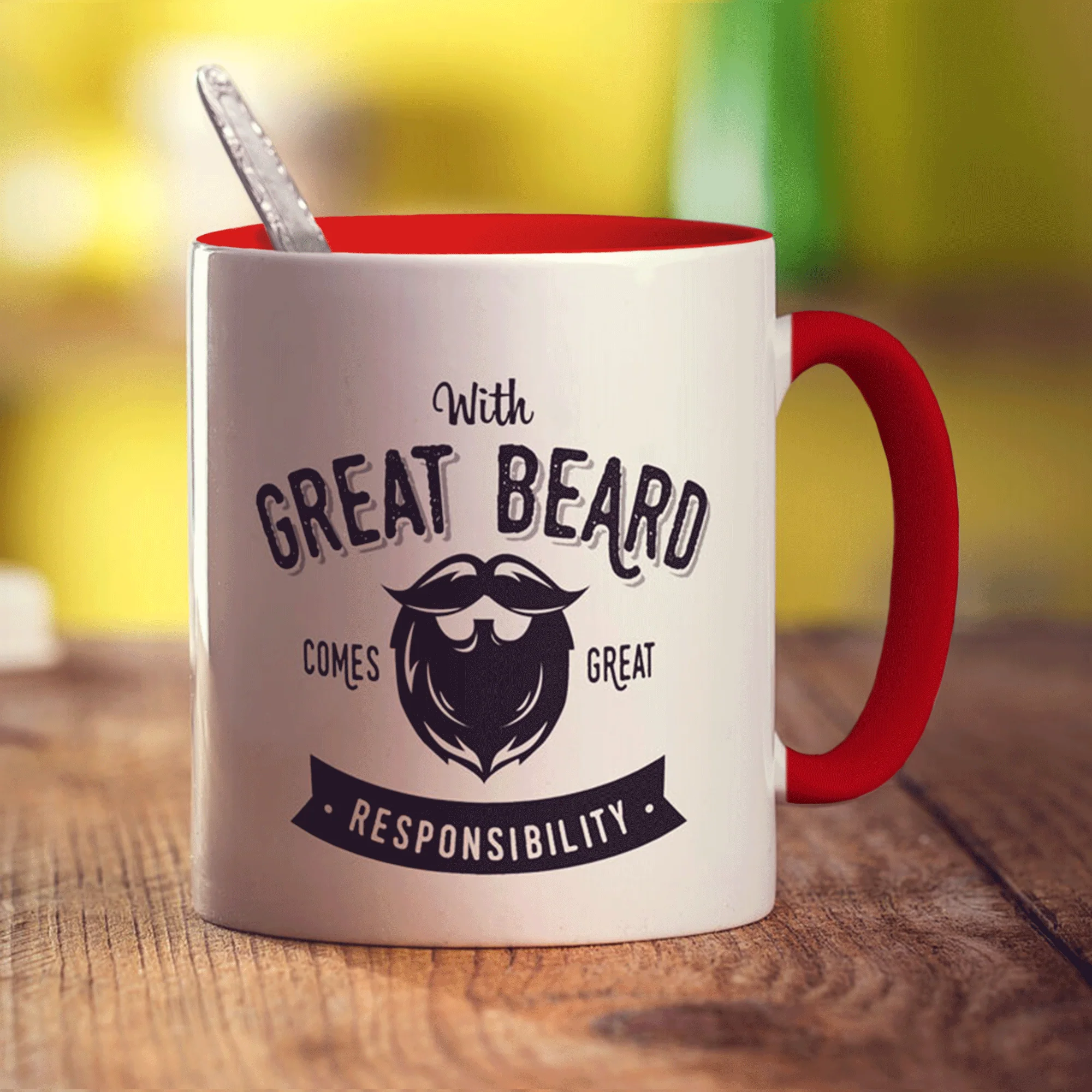 With Great Beard Comes Great Responsibility Mug - Image 19
