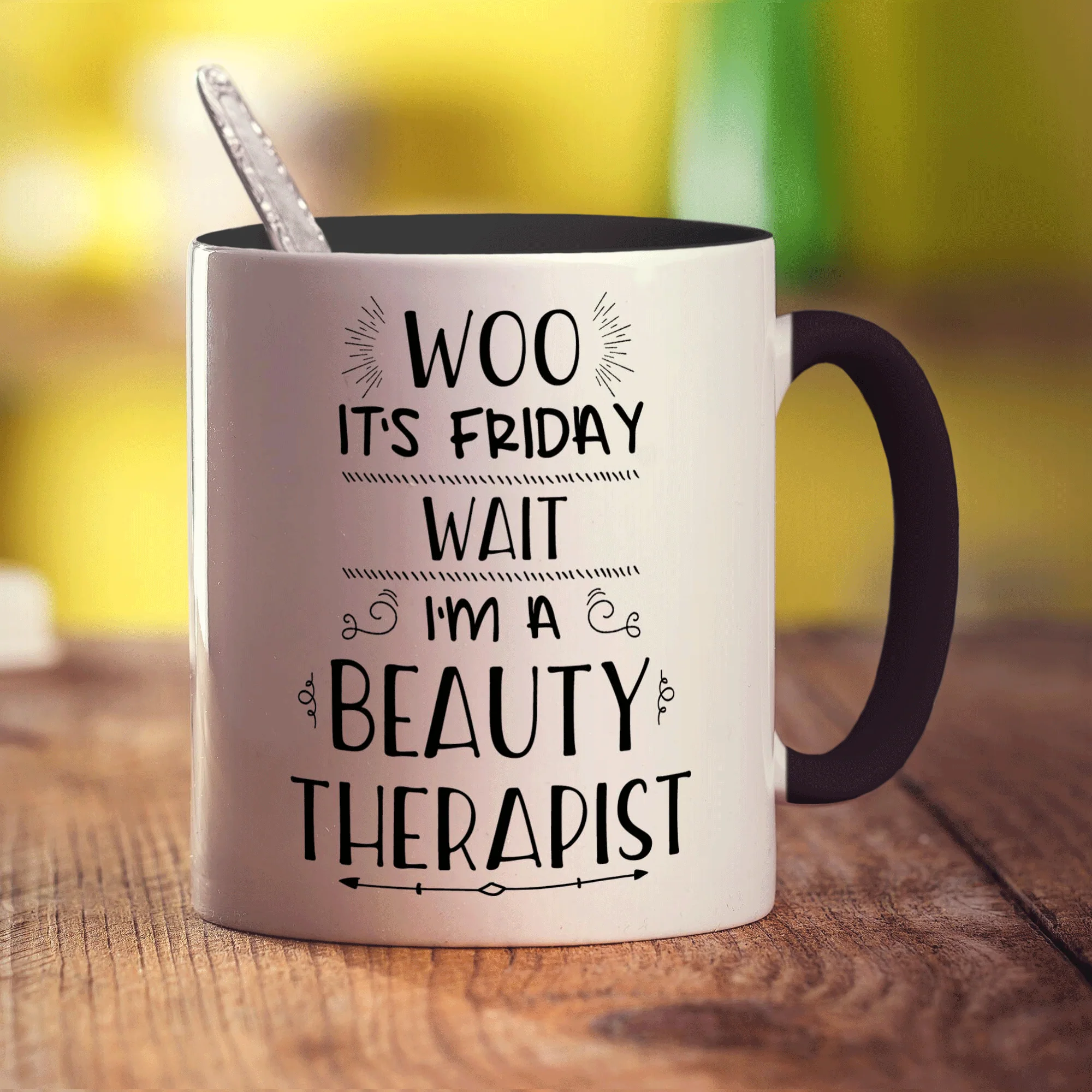 Woo It's Friday Wait I'm a Beauty Therapist Mug - Image 10