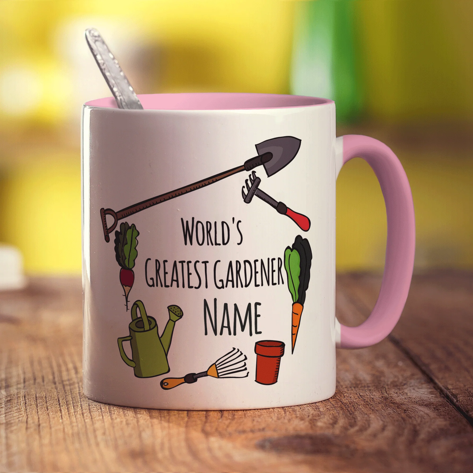 World's Greatest Gardener Name Mug - Image 13