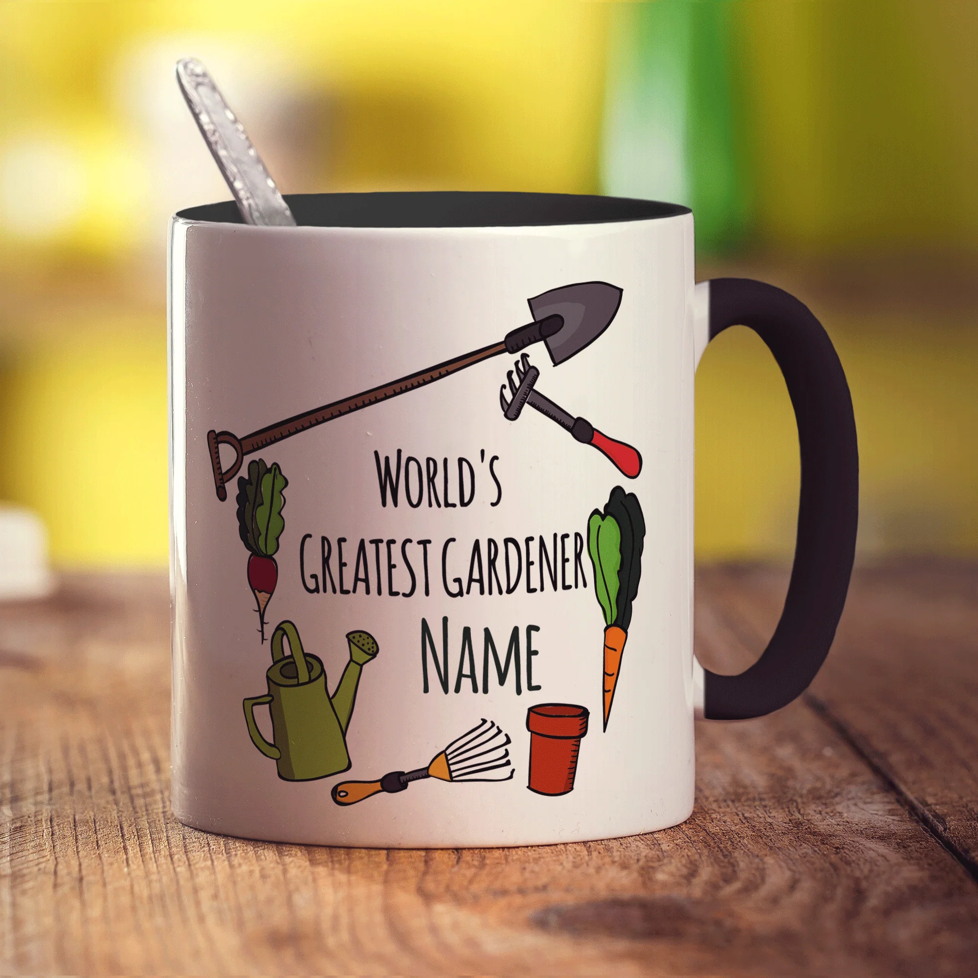 World's Greatest Gardener Name Mug - Image 14