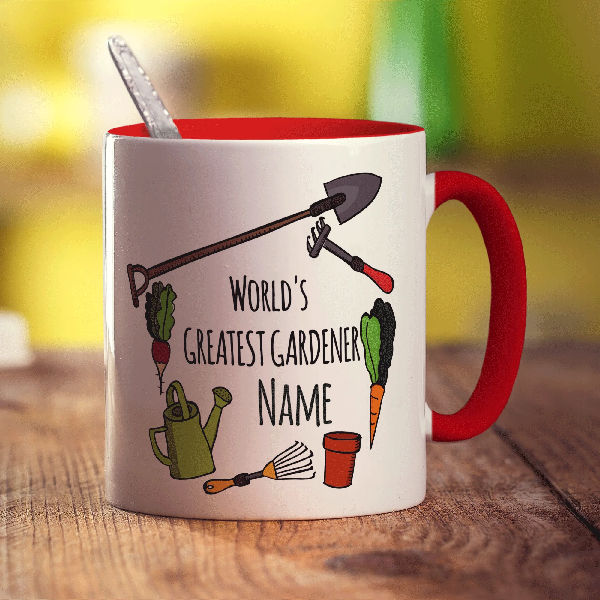 World's Greatest Gardener Name Mug - Image 15