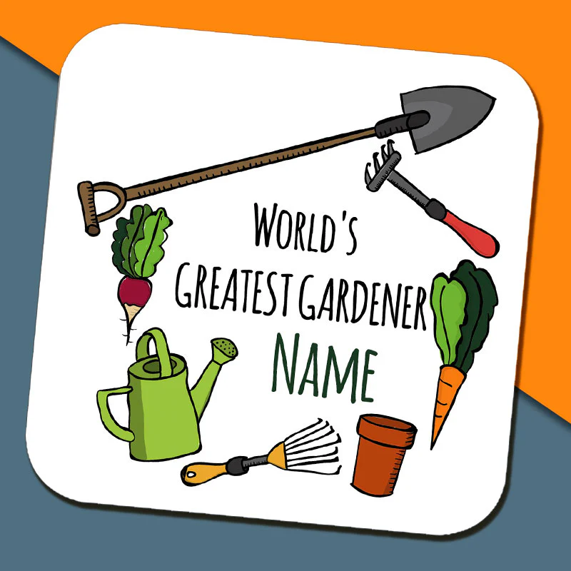 World's Greatest Gardener Name Mug - Image 3