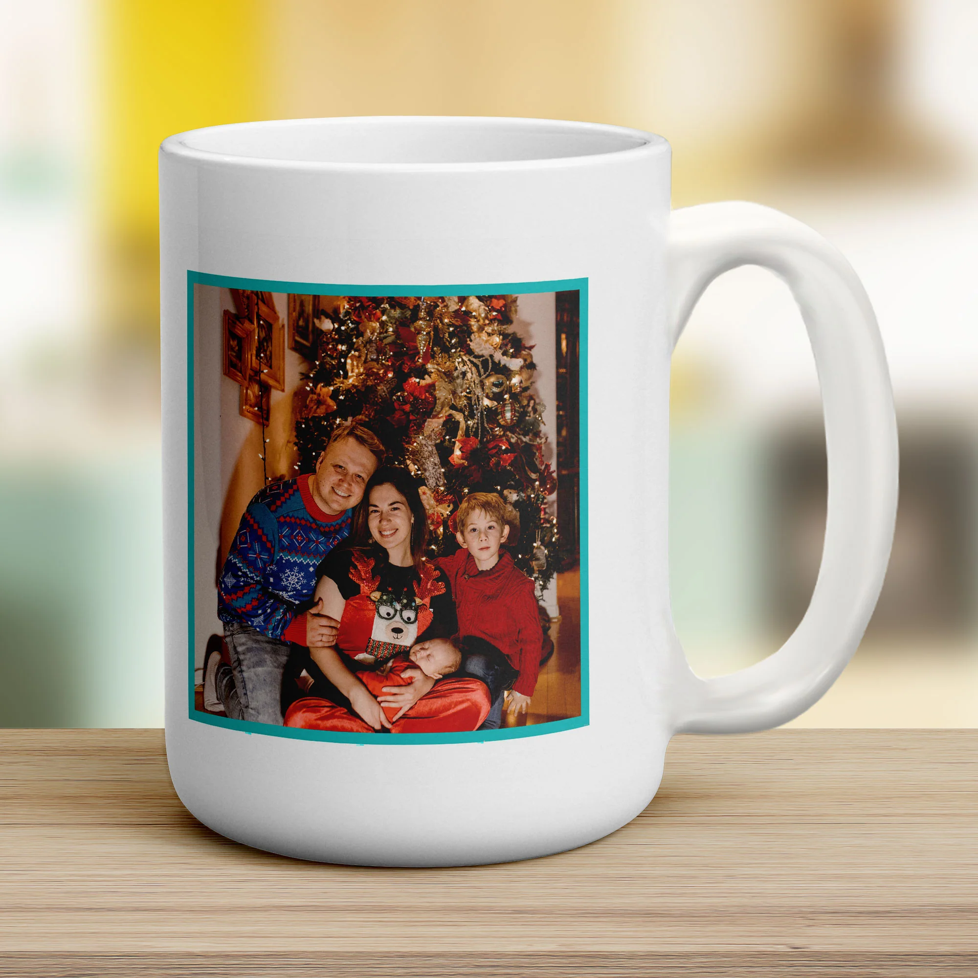 World's Best Dad with Caption and Photo Mug - Image 10