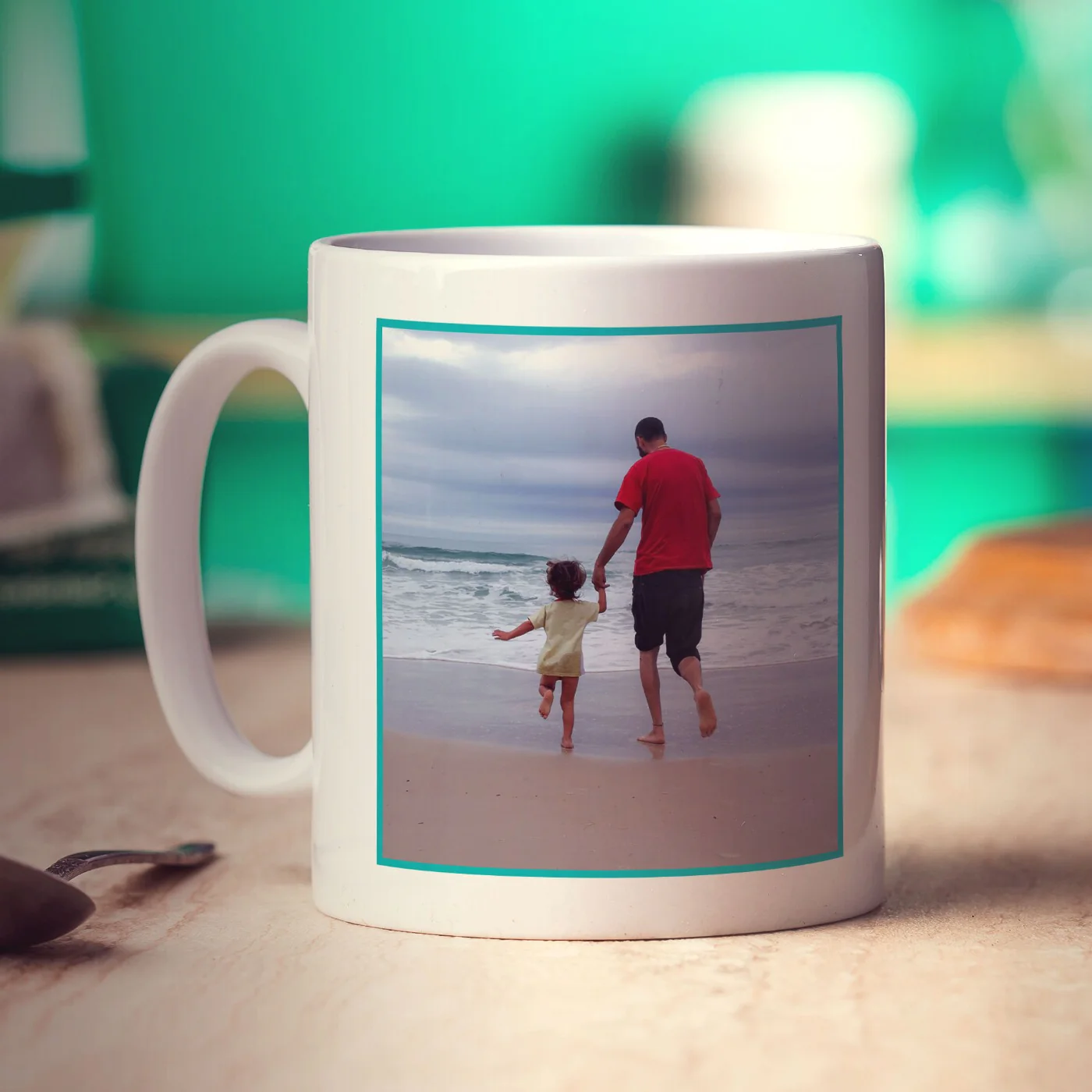 World's Best Dad with Caption and Photo Mug - Image 2