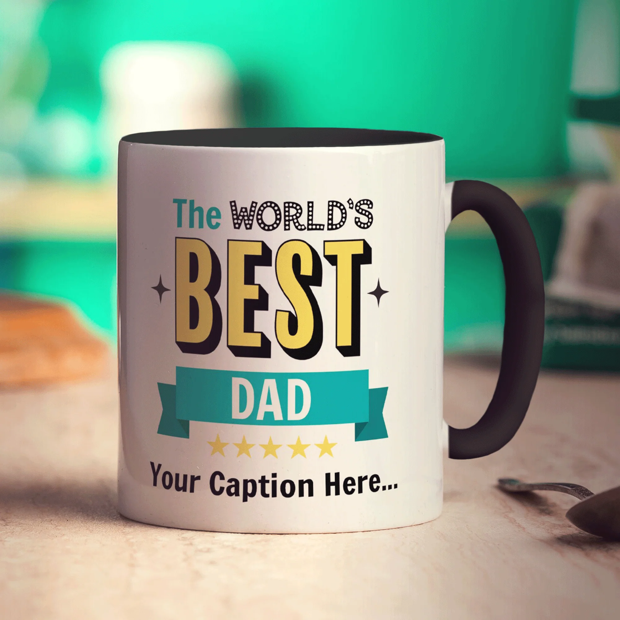World's Best Dad with Caption and Photo Mug - Image 8