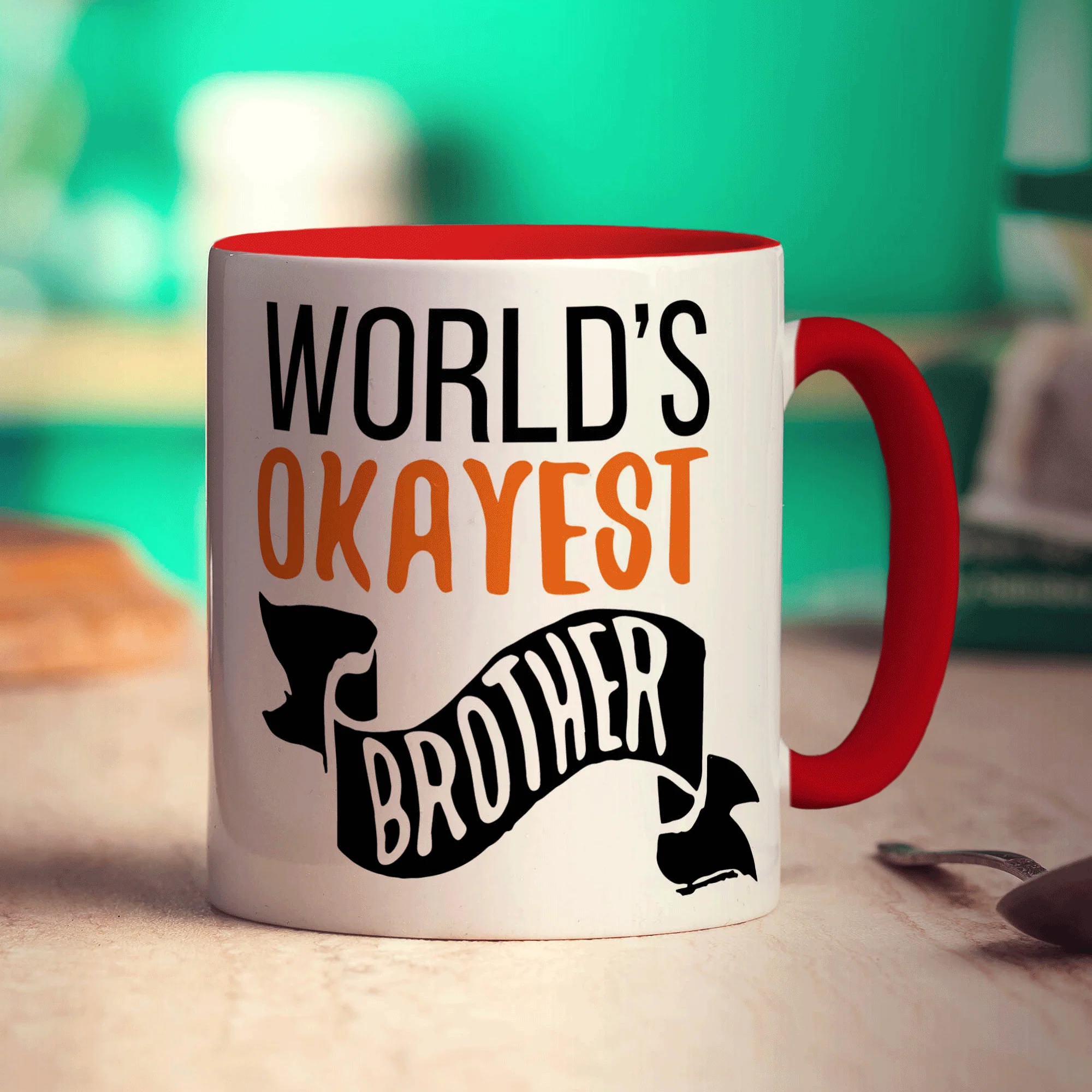 World's Okayest Brother Mug - Image 11