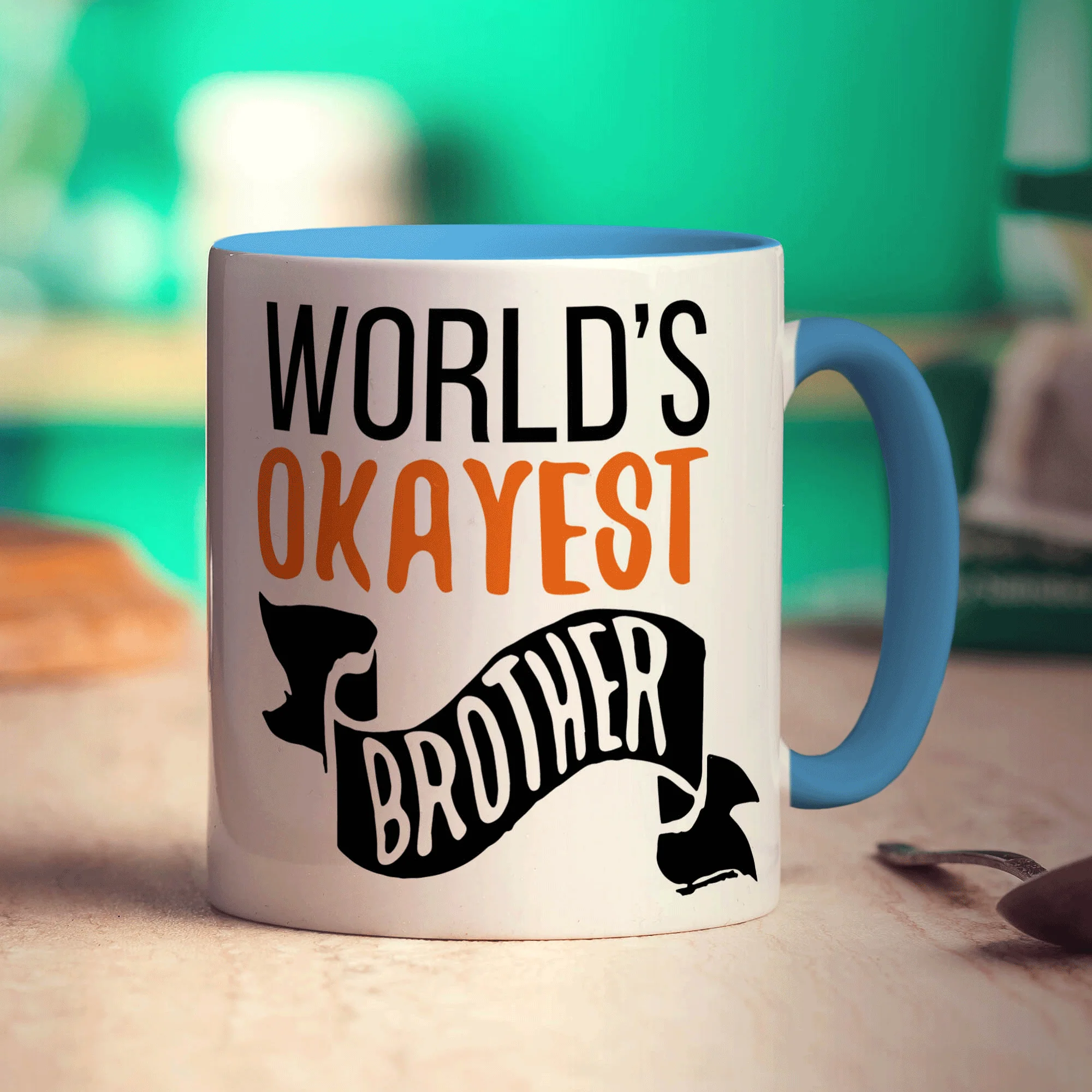 World's Okayest Brother Mug - Image 8