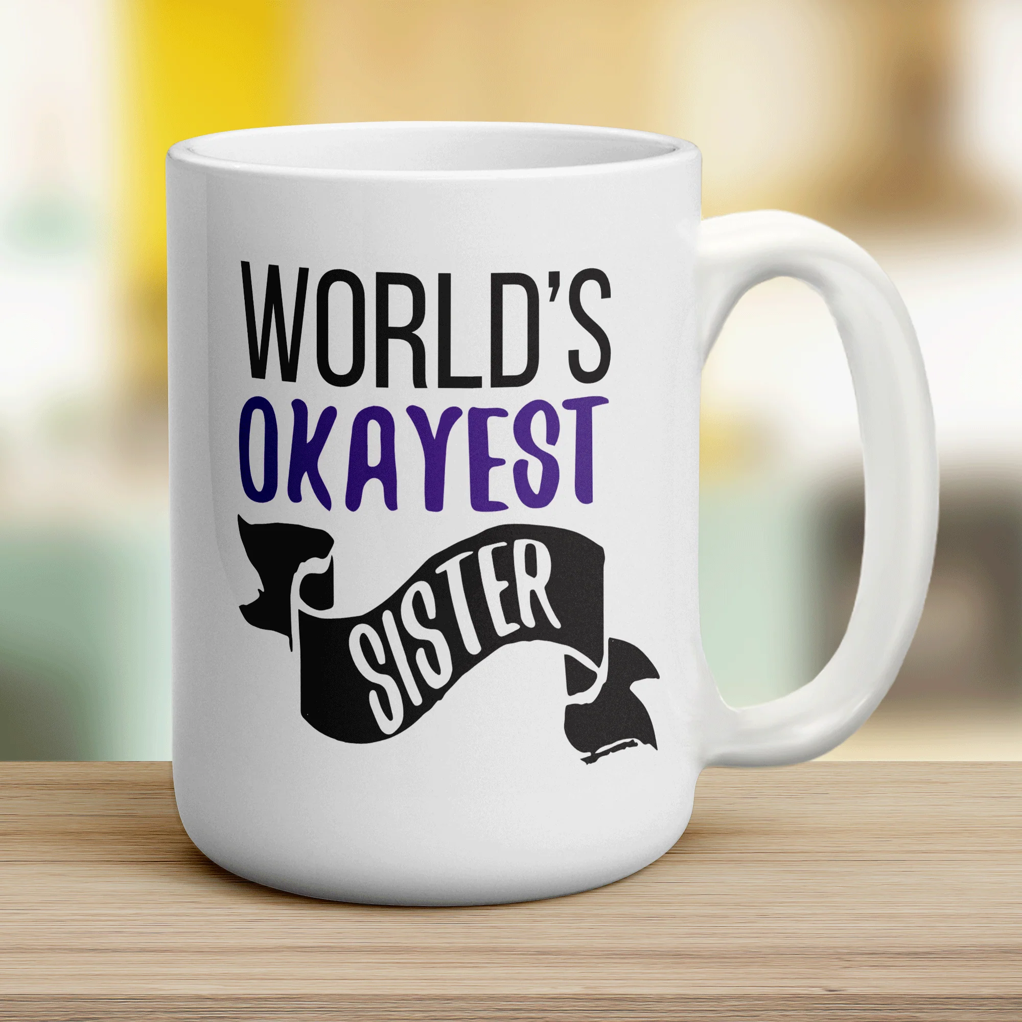 World's Okayest Sister Mug - Image 12