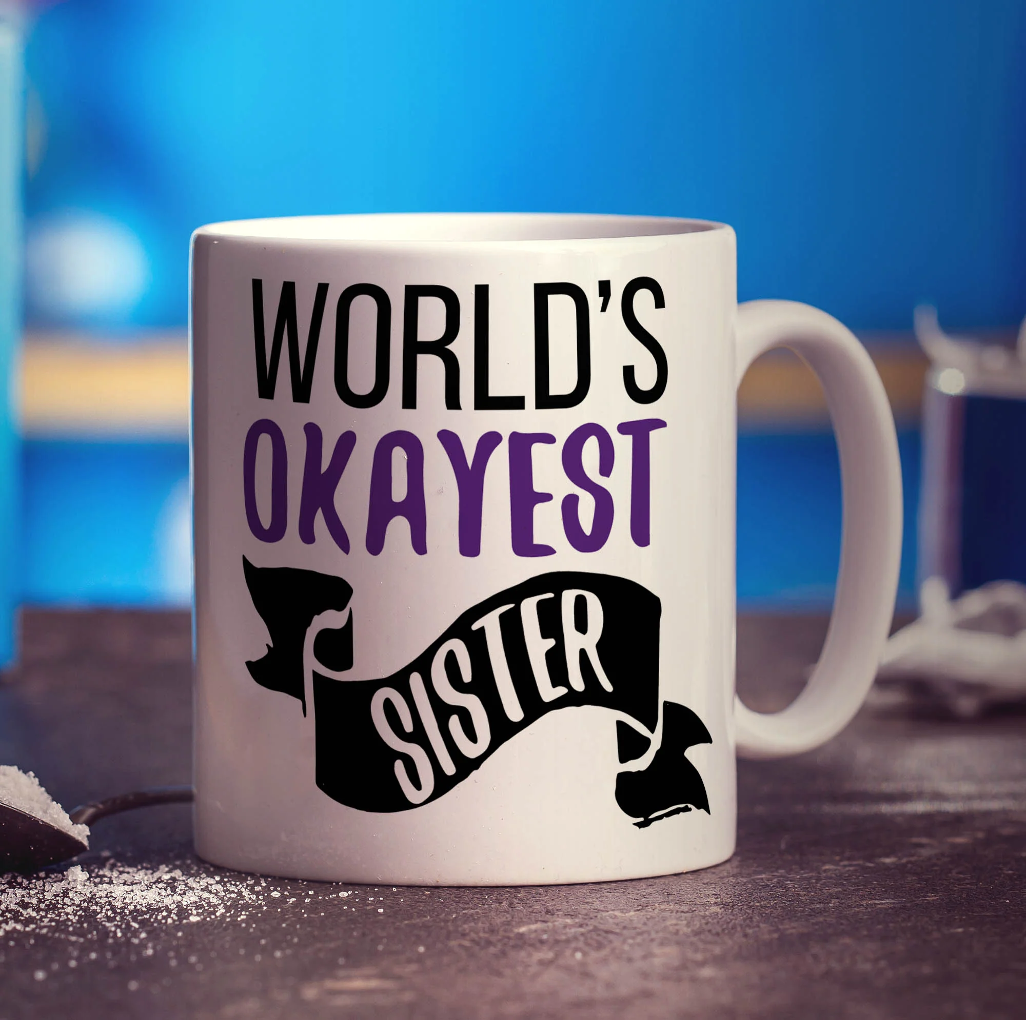 World's Okayest Sister Mug - Image 3