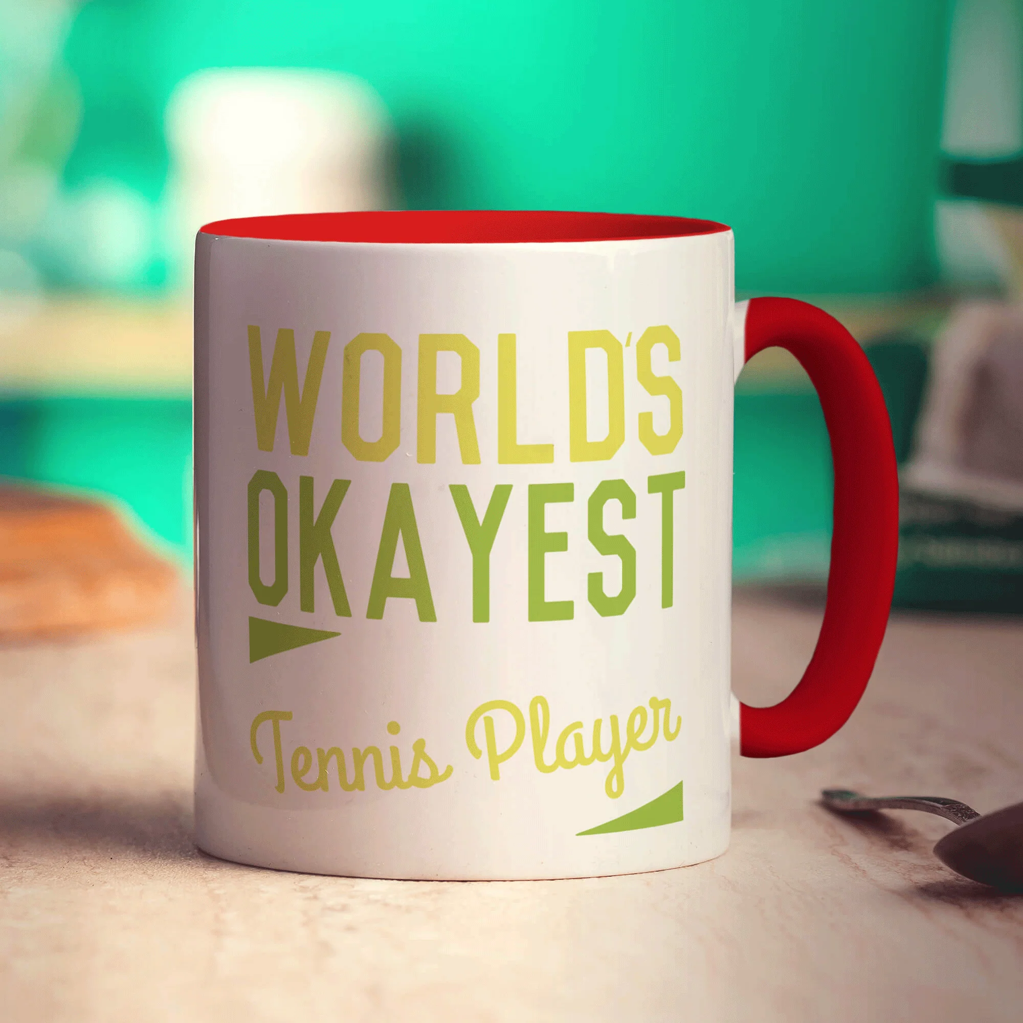 World's Okayest Tennis Player Mug - Image 11