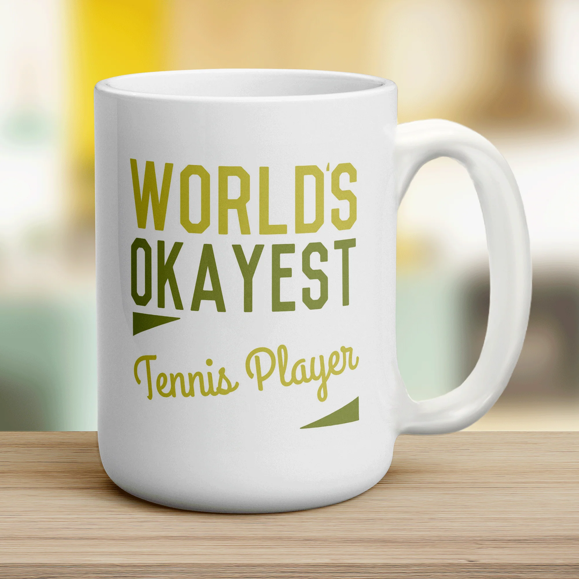 World's Okayest Tennis Player Mug - Image 12