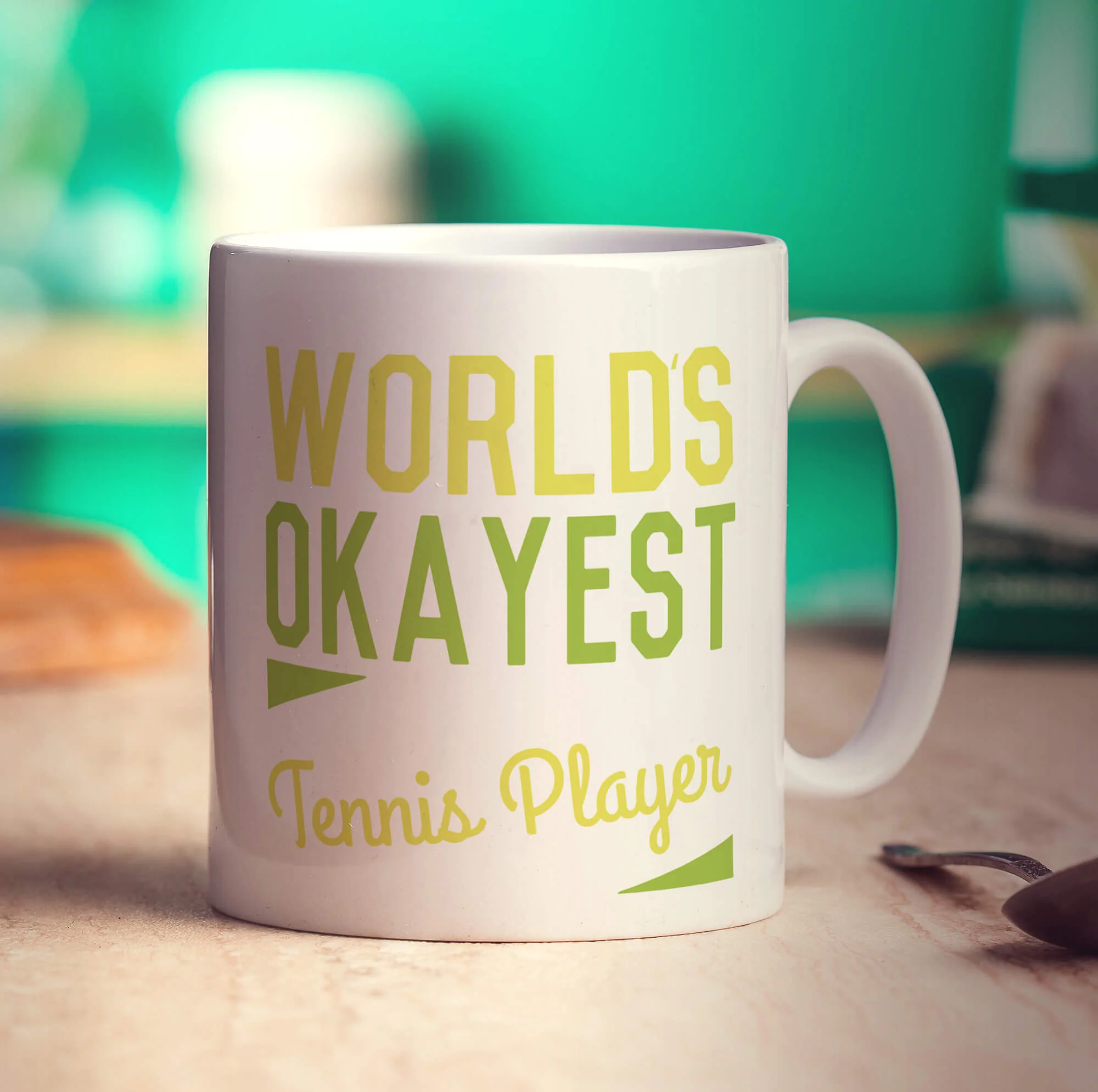 World's Okayest Tennis Player Mug - Image 3