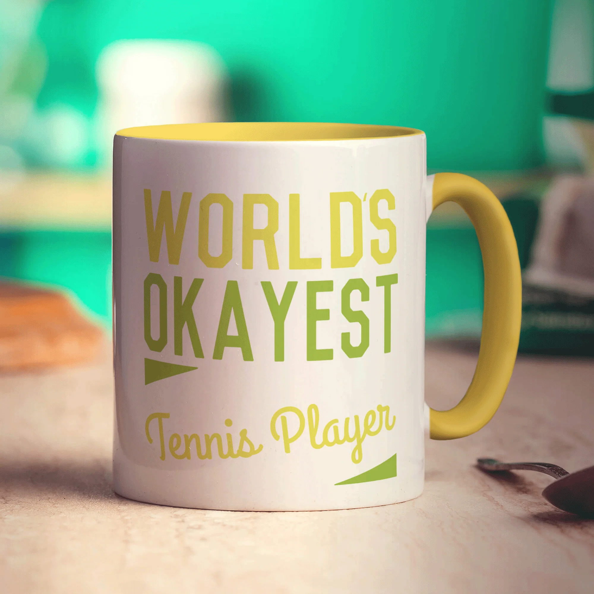 World's Okayest Tennis Player Mug - Image 5
