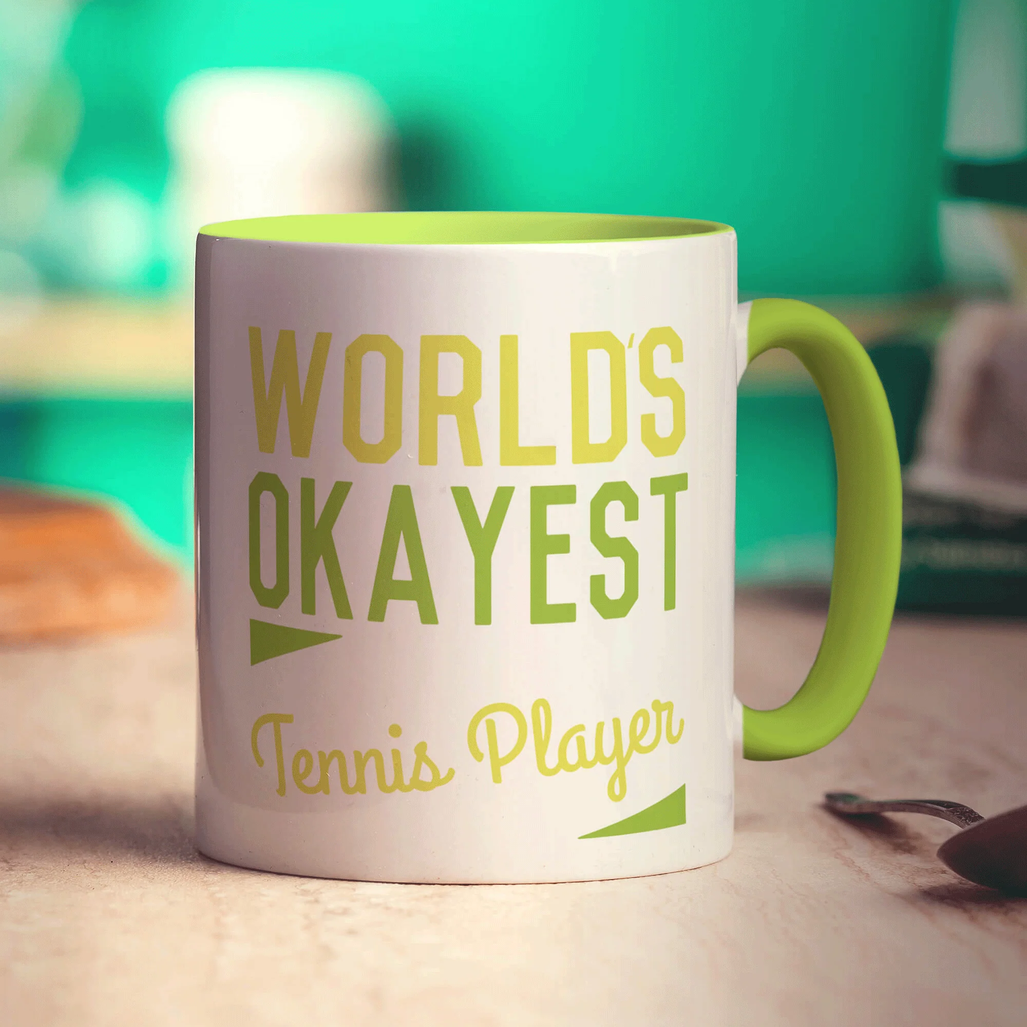 World's Okayest Tennis Player Mug - Image 7