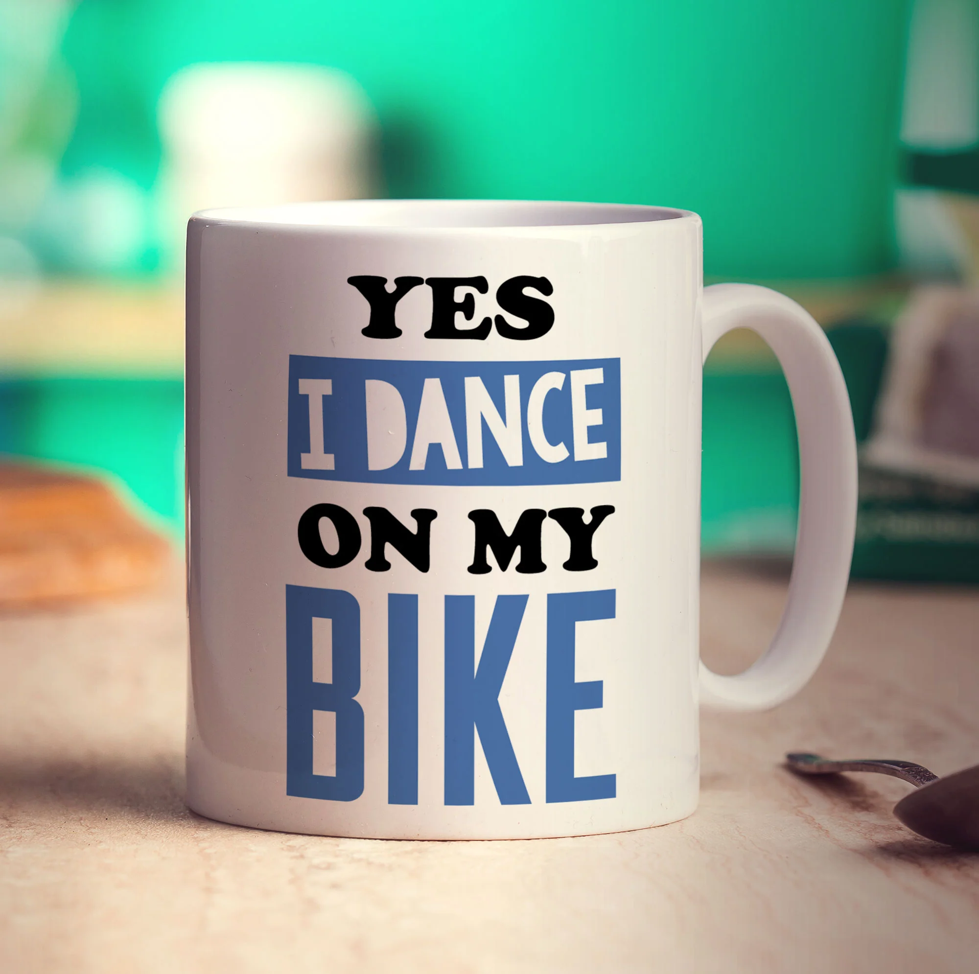 Yes I Dance on My Bike Mug - Image 3