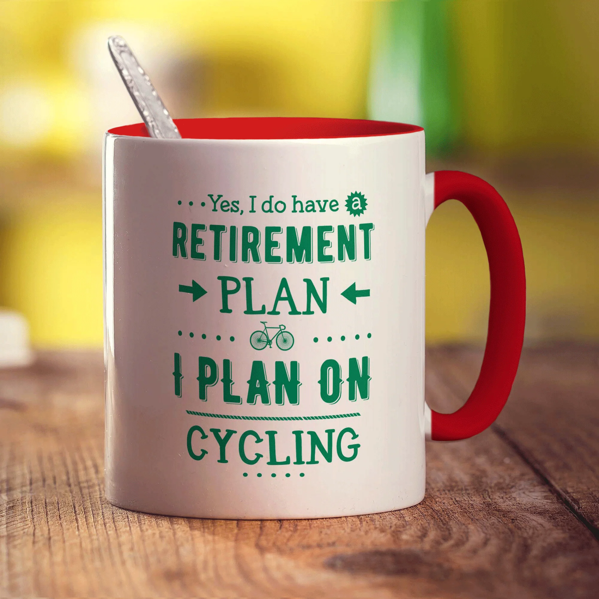 Yes, I Do Have a Retirement Plan, I Plan On Cycling Mug - Image 11