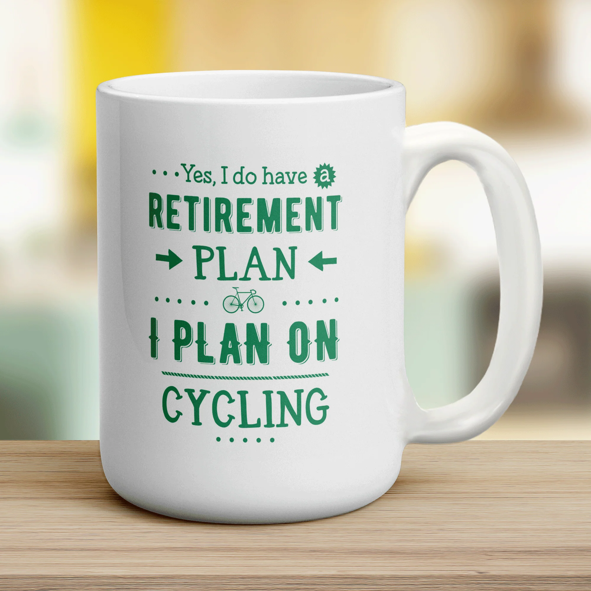 Yes, I Do Have a Retirement Plan, I Plan On Cycling Mug - Image 12