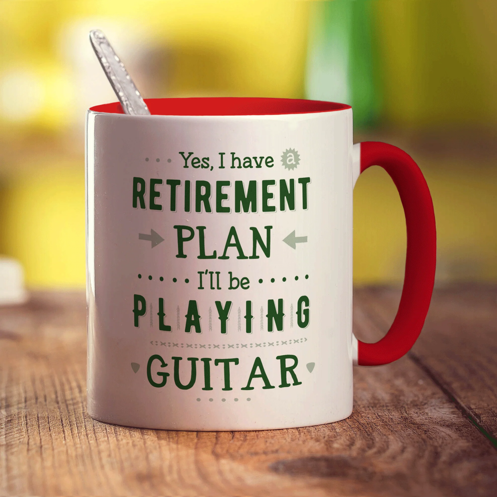 Yes, I Do Have a Retirement Plan, I'll be Playing Guitar Mug - Image 11