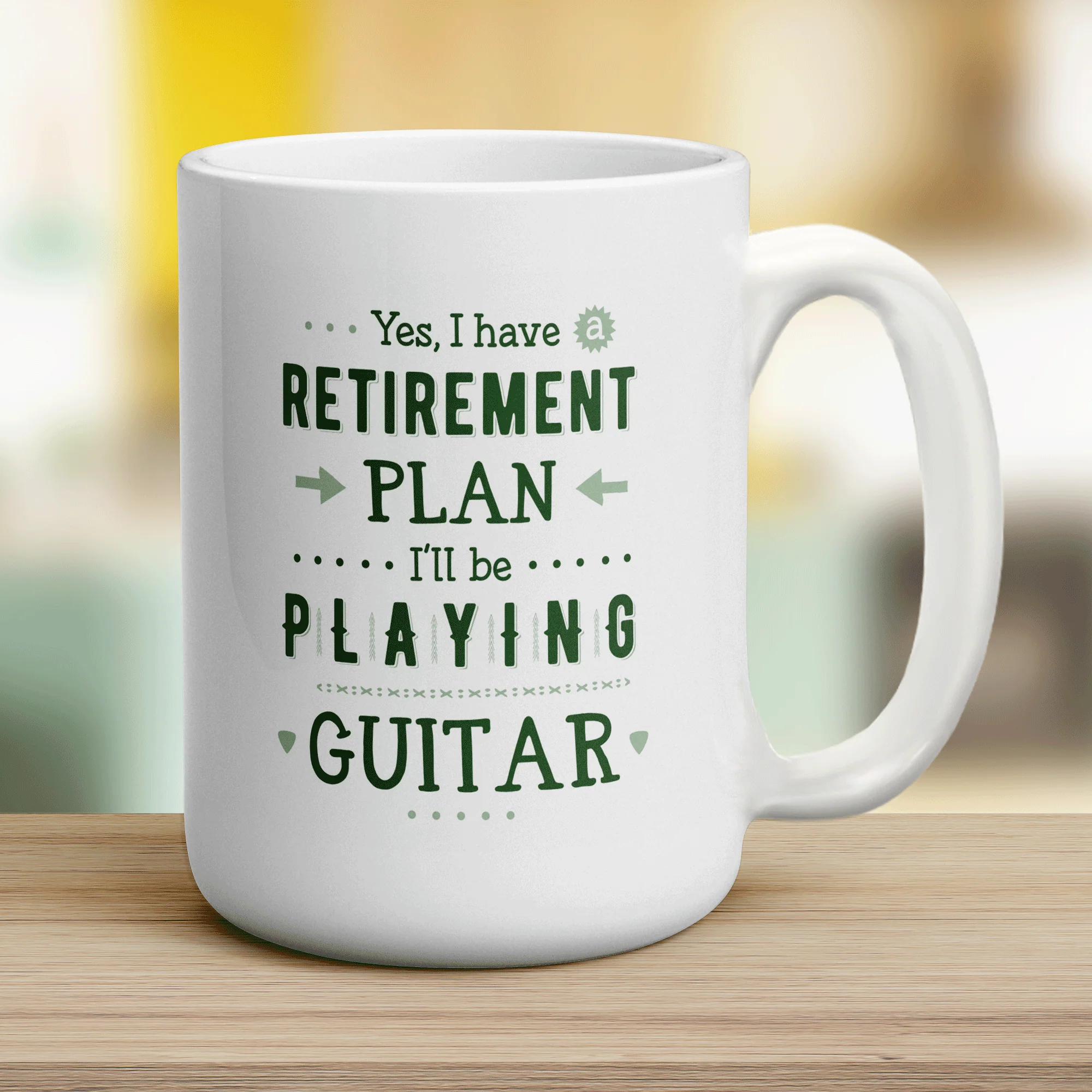 Yes, I Do Have a Retirement Plan, I'll be Playing Guitar Mug - Image 12