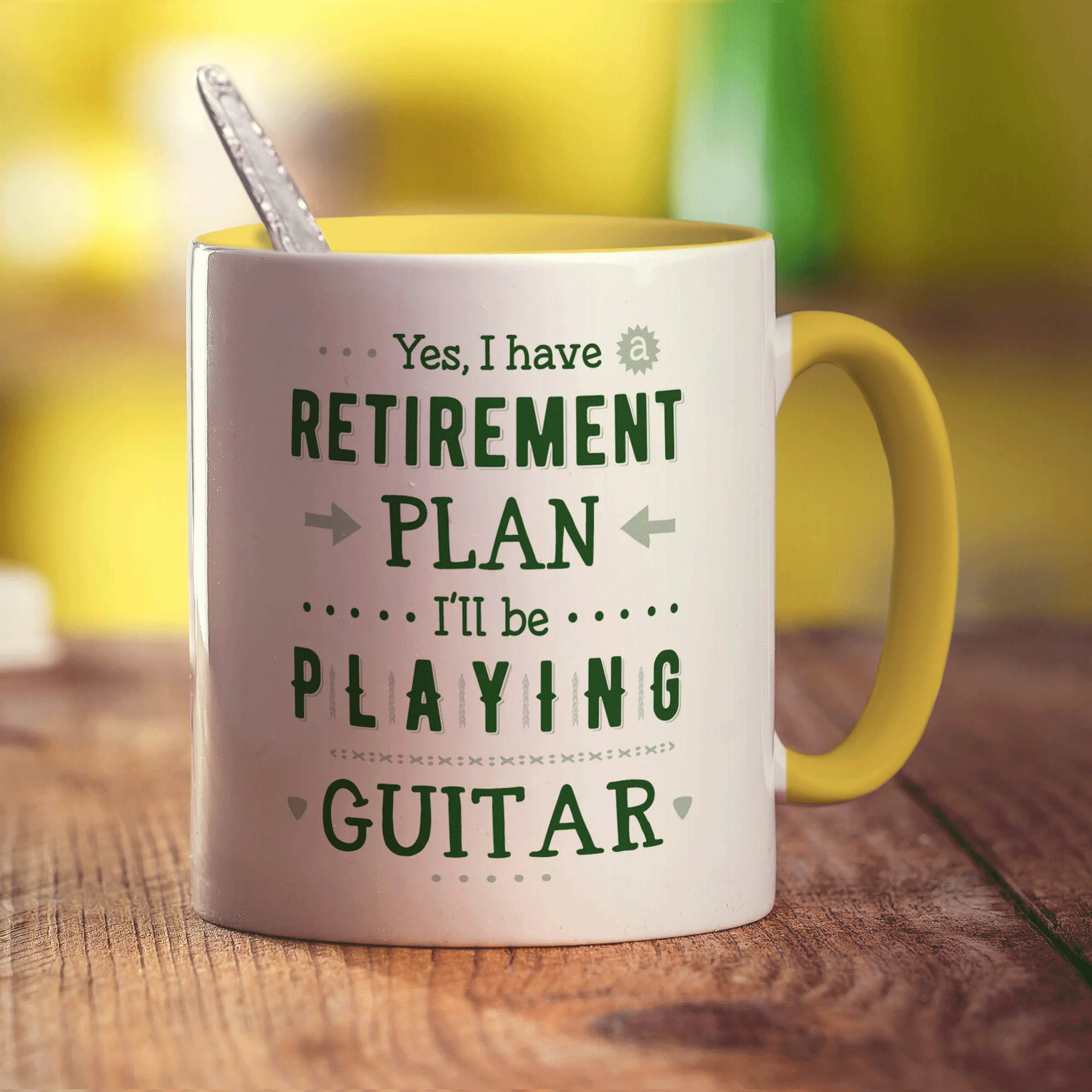 Yes, I Do Have a Retirement Plan, I'll be Playing Guitar Mug - Image 5