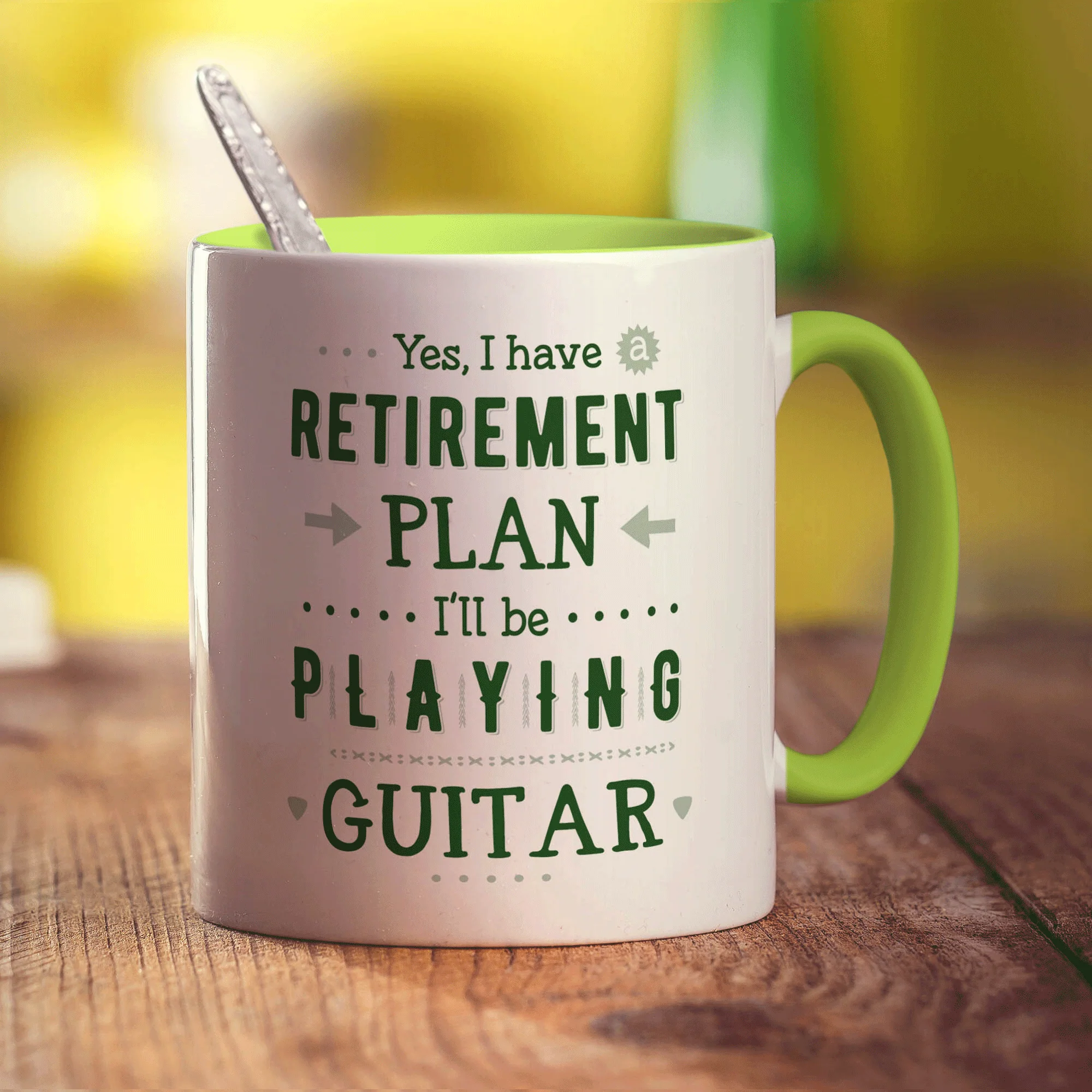 Yes, I Do Have a Retirement Plan, I'll be Playing Guitar Mug - Image 7