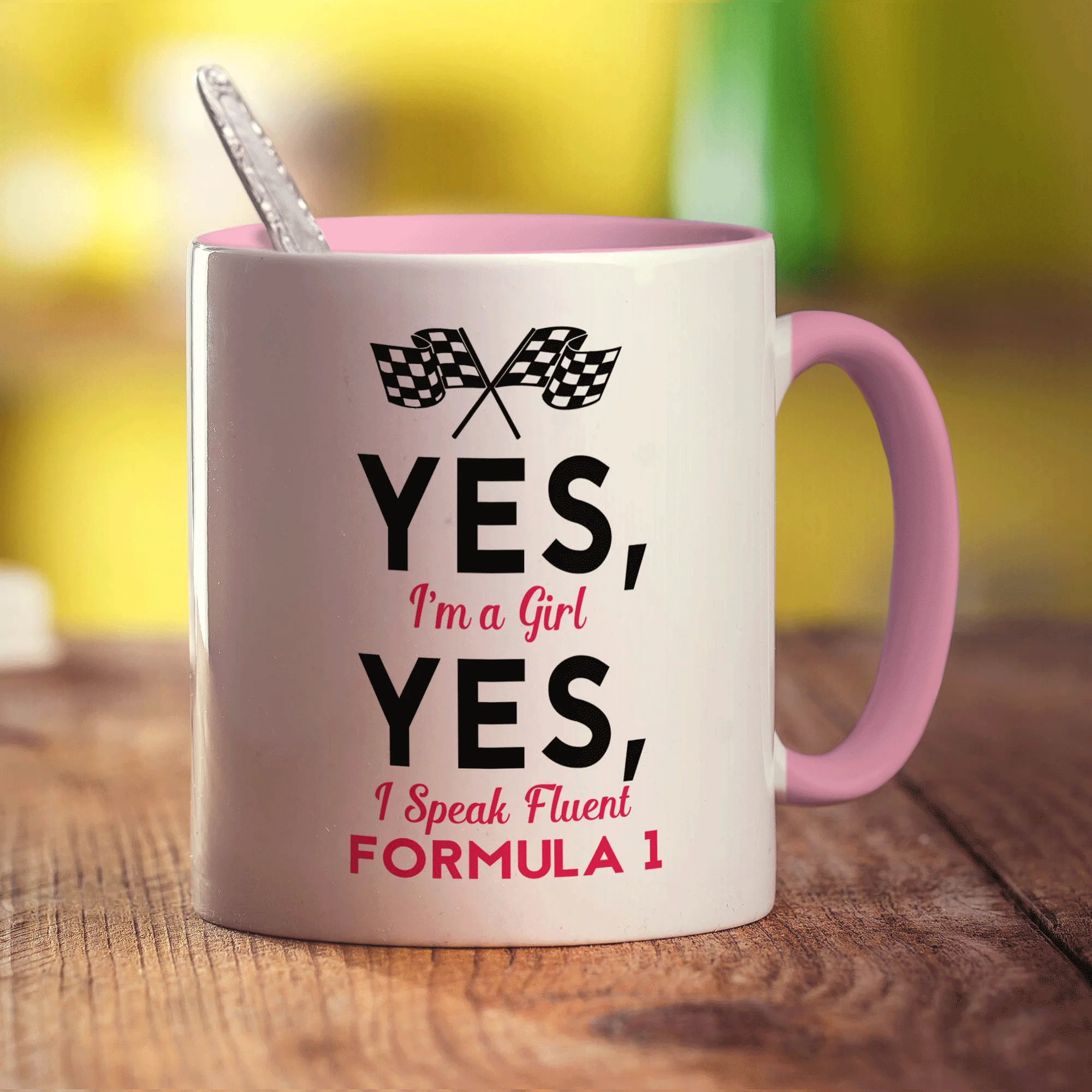 Yes, I'm a Girl Yes, I Speak Fluent Formula 1 Mug - Image 9