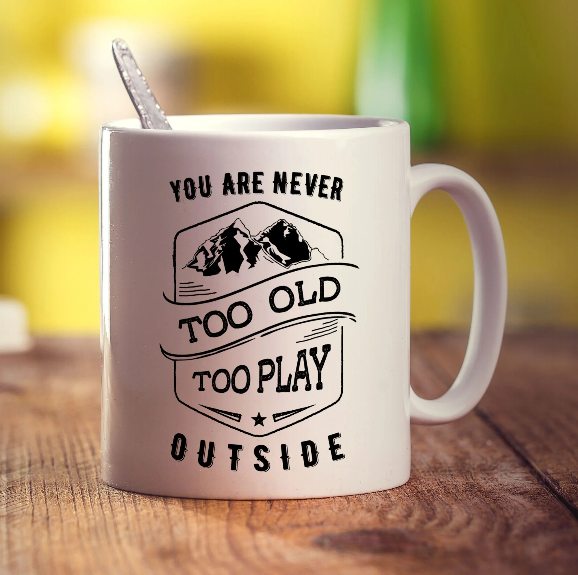 You Are Never Too Old To Play Outside Mug - Image 3