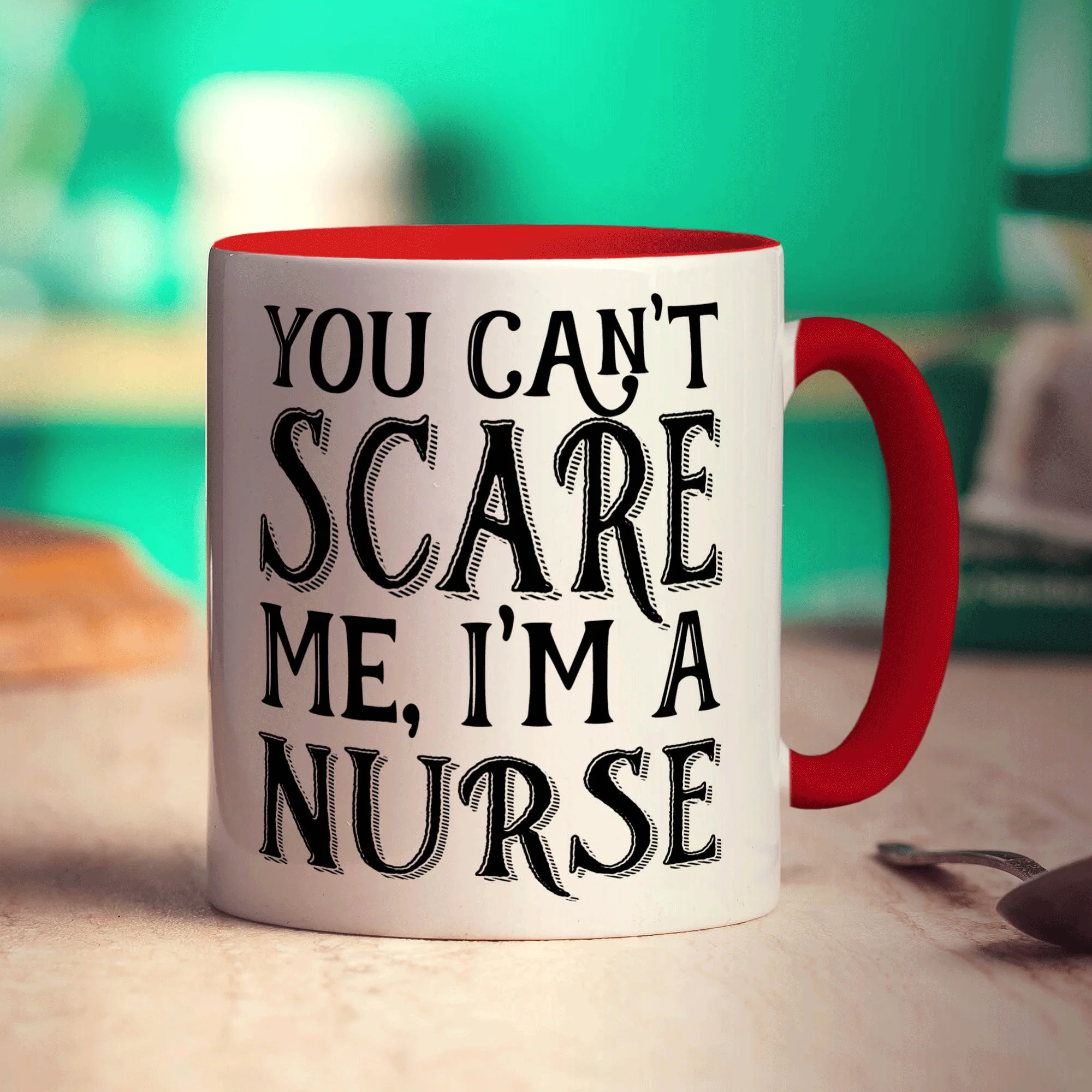 You Can't Scare Me, I'm a Nurse Mug - Image 10
