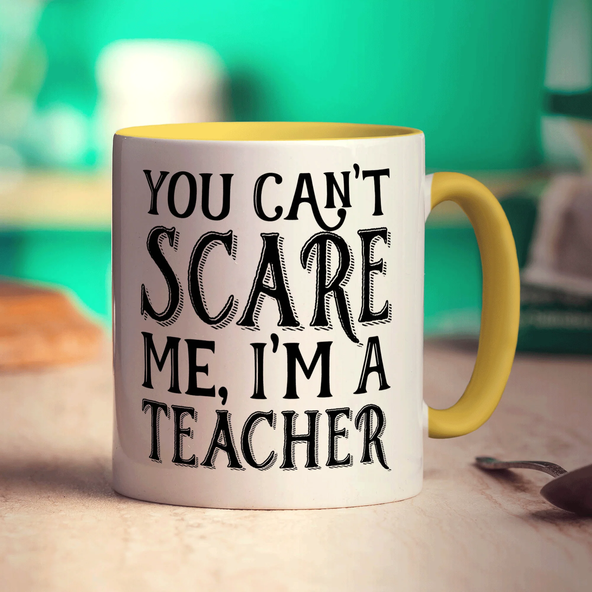 You Can't Scare me I'm a Teacher Mug - Image 5