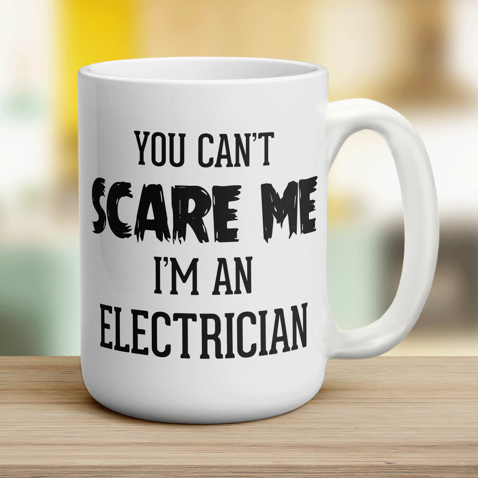 You Can't Scare Me I'm An Electrician Mug - Image 12
