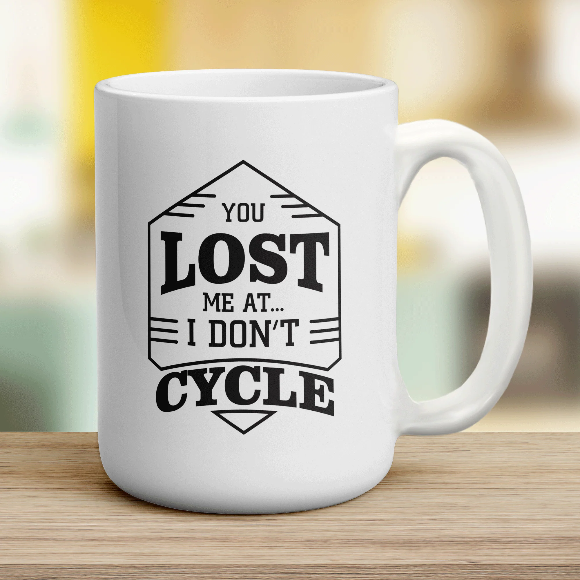 You Lost Me At I Don't Cycle Mug - Image 12