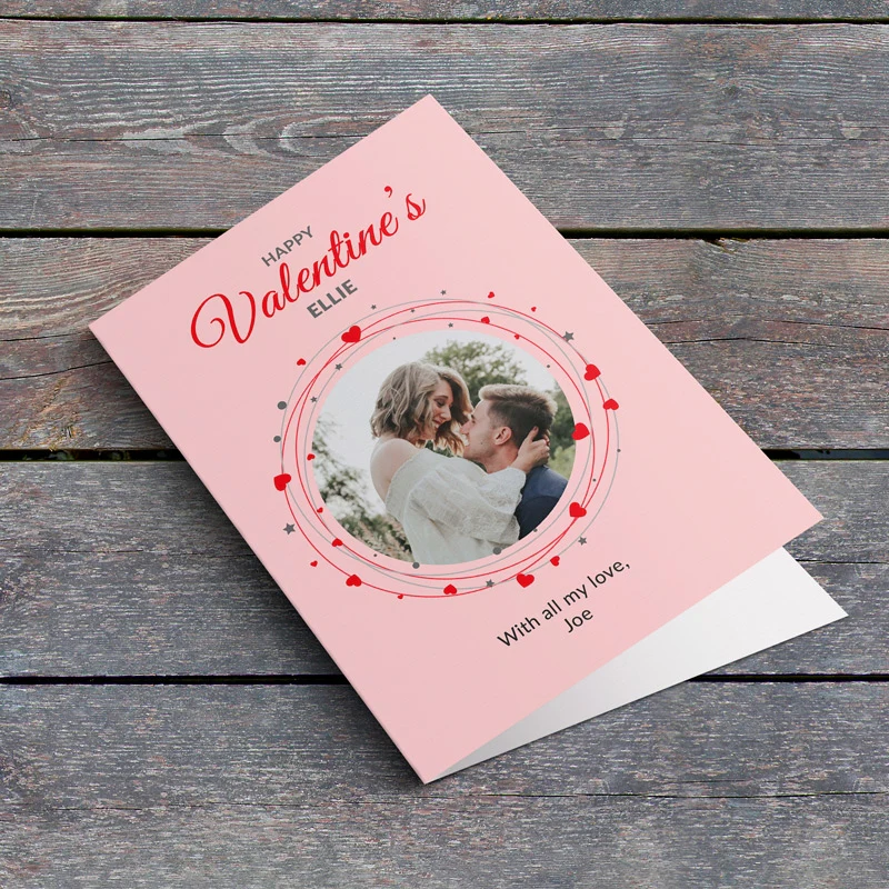 You're My World Personalised Valentine's Day Photo Card - Image 3