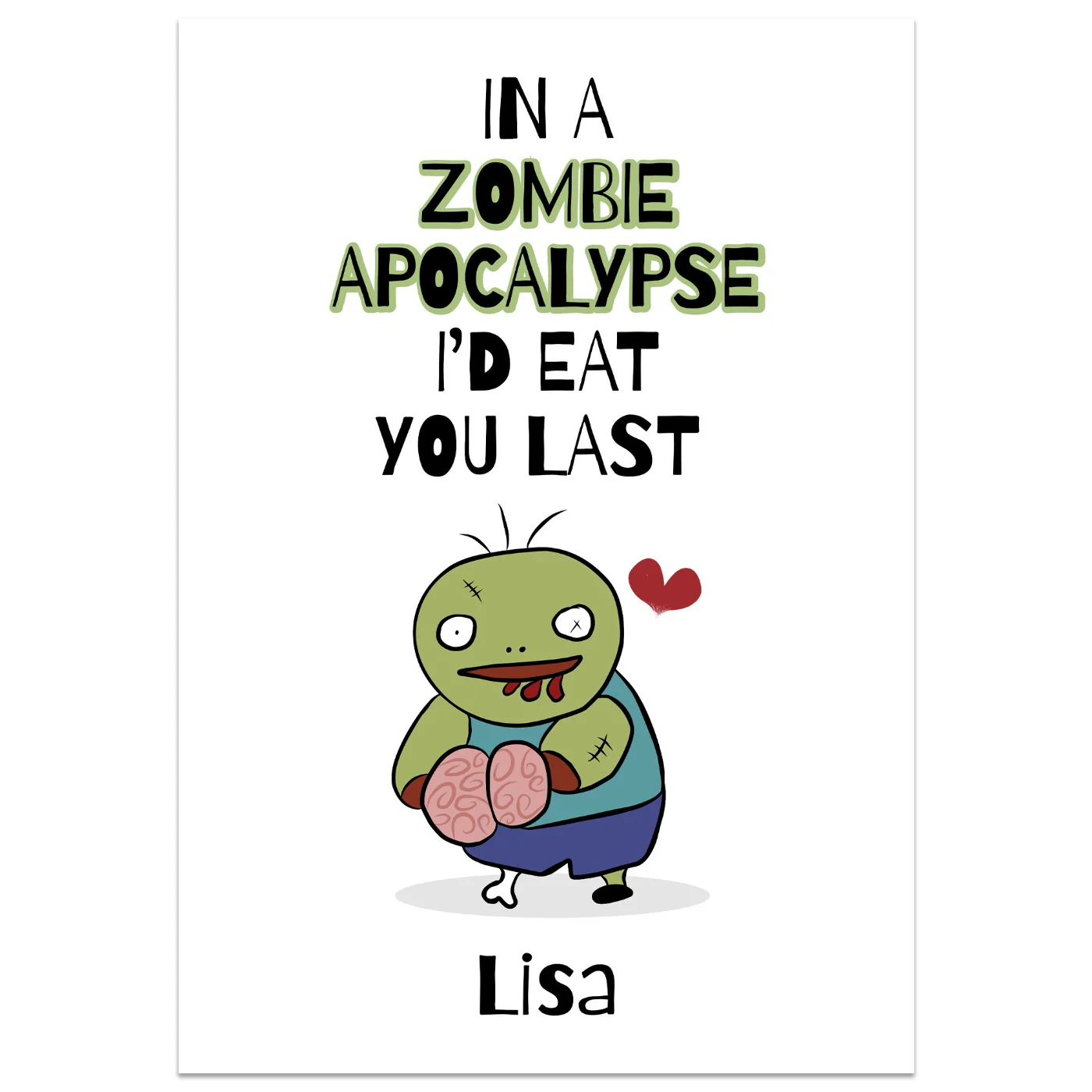 Zombie Apocalypse Card