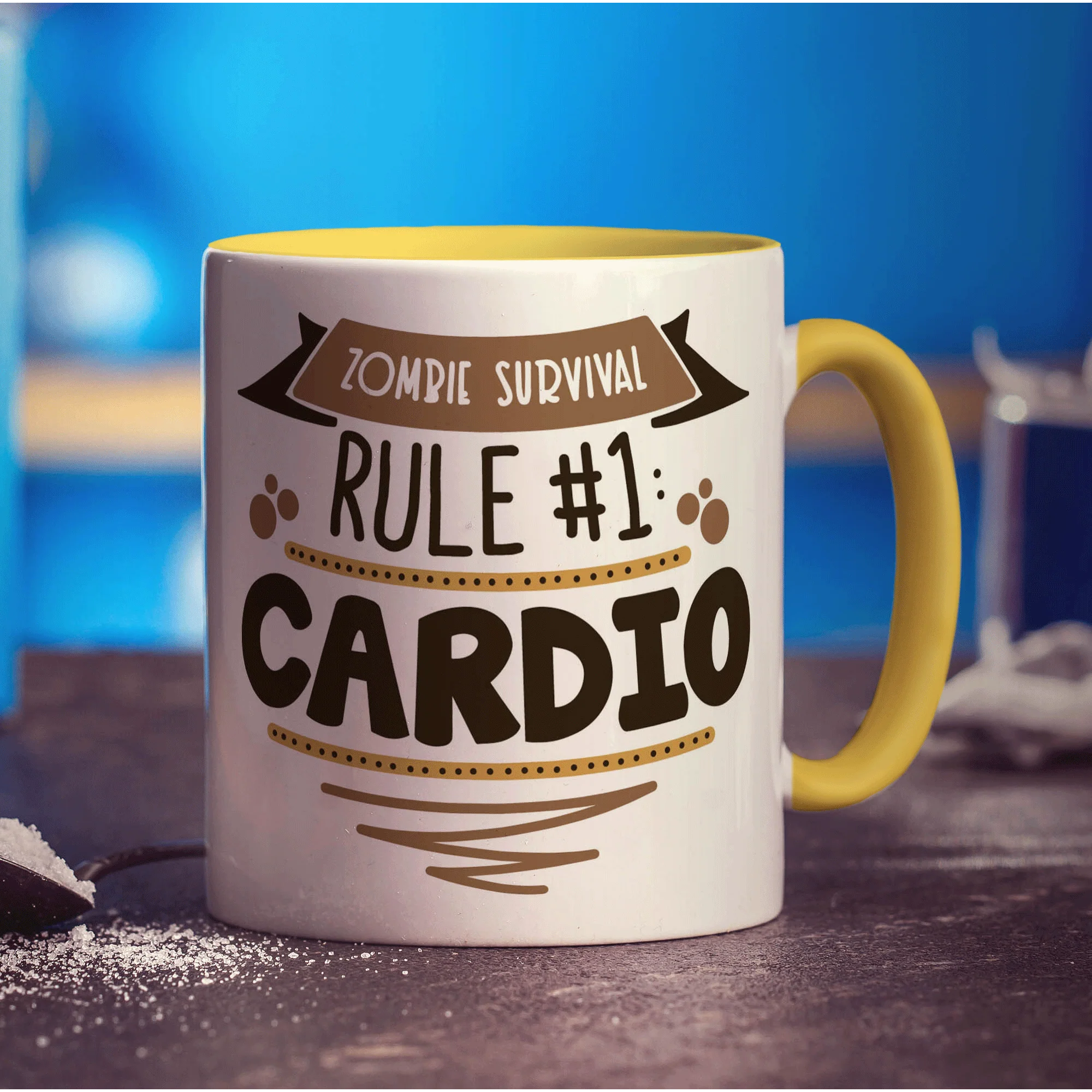 Zombie Survival Rule #1 Mug - Image 5