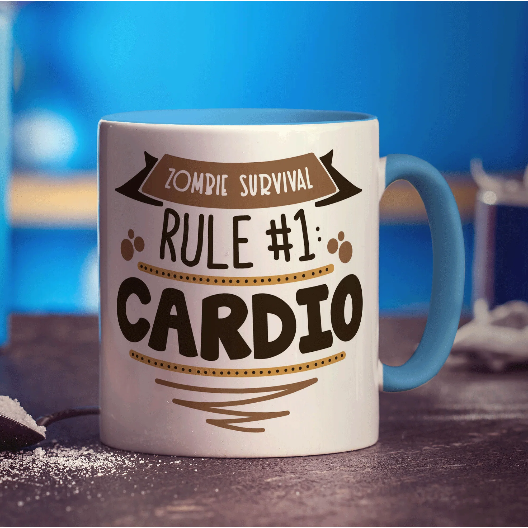 Zombie Survival Rule #1 Mug - Image 6